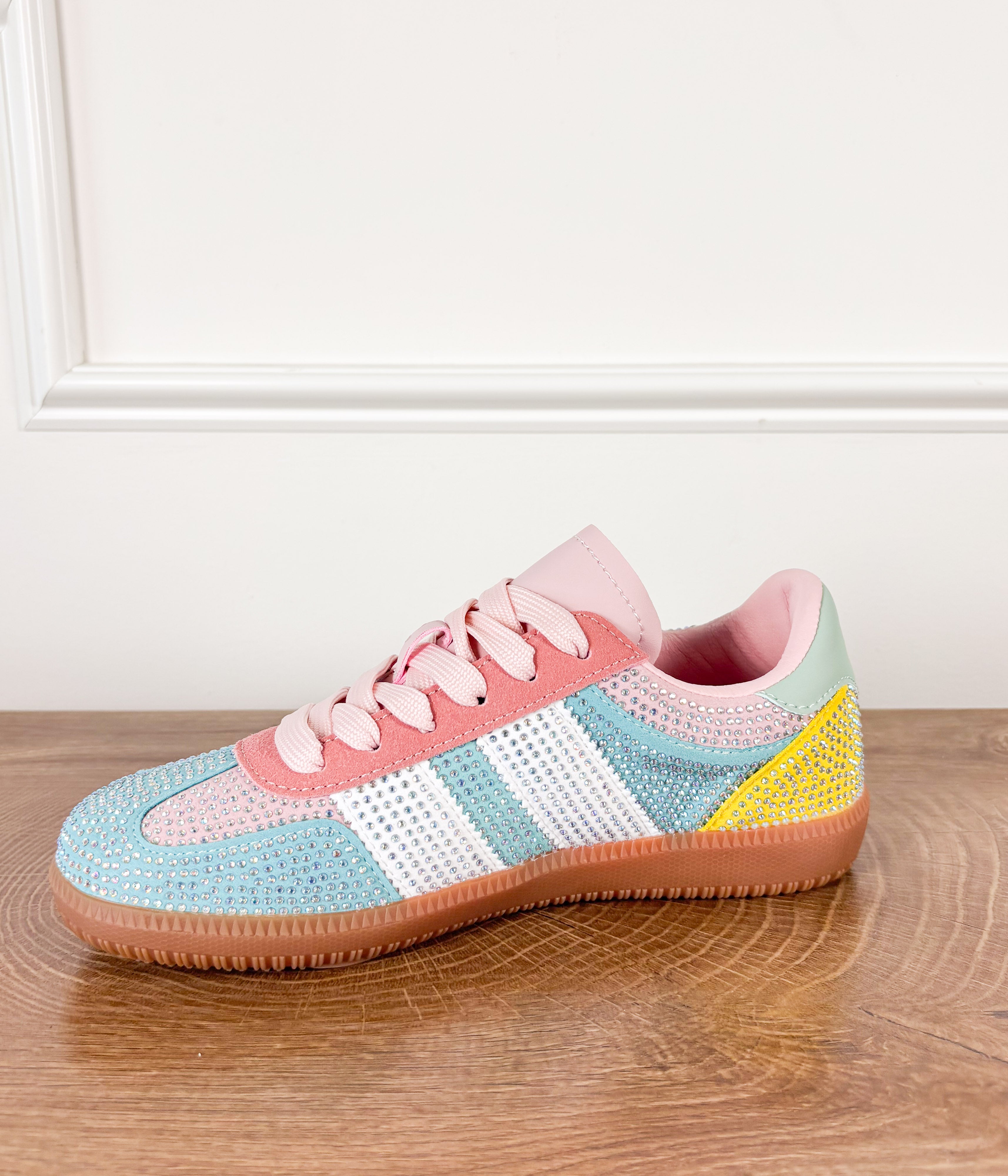 Lennon Sneaker in Green Multi - Rural Haze