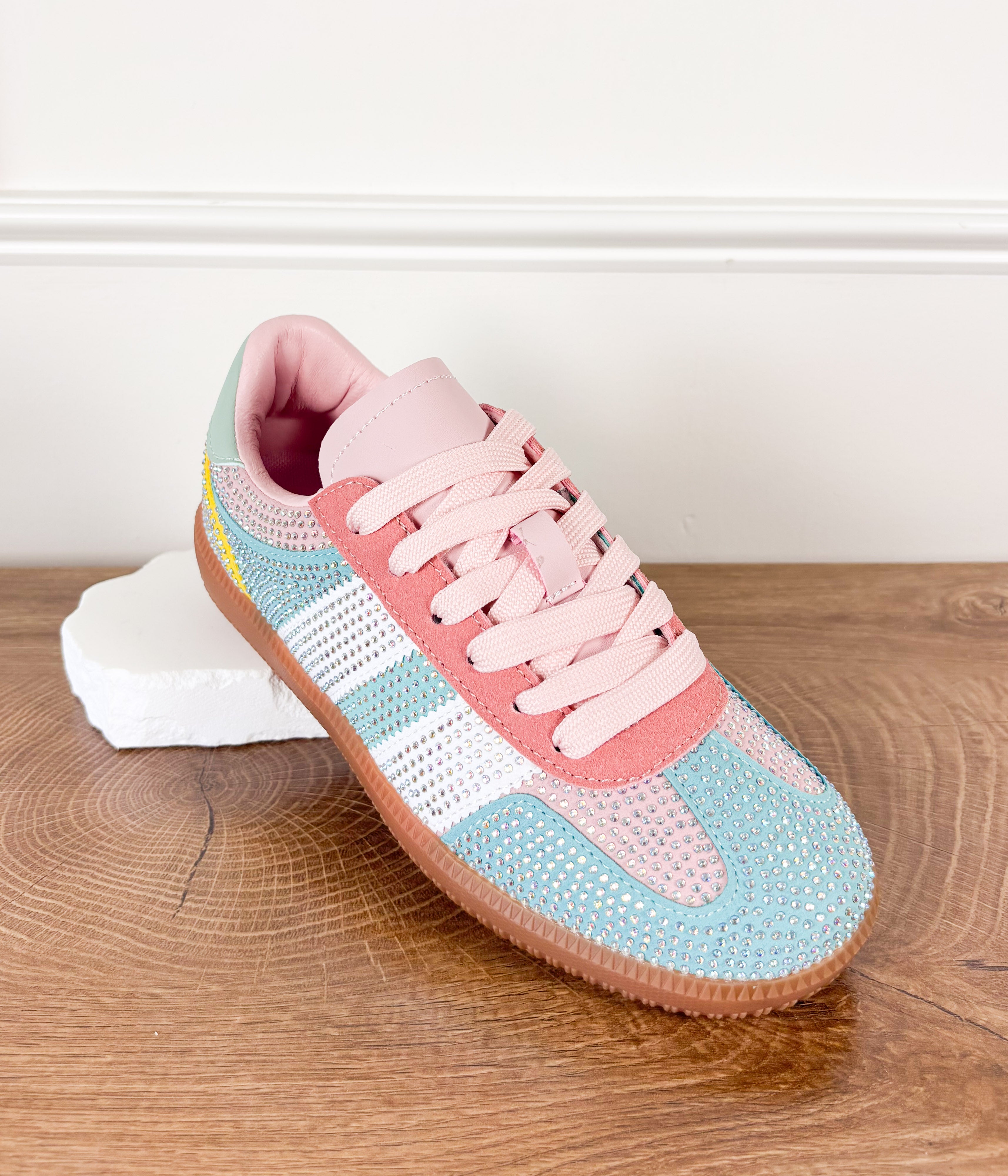 Lennon Sneaker in Green Multi - Rural Haze