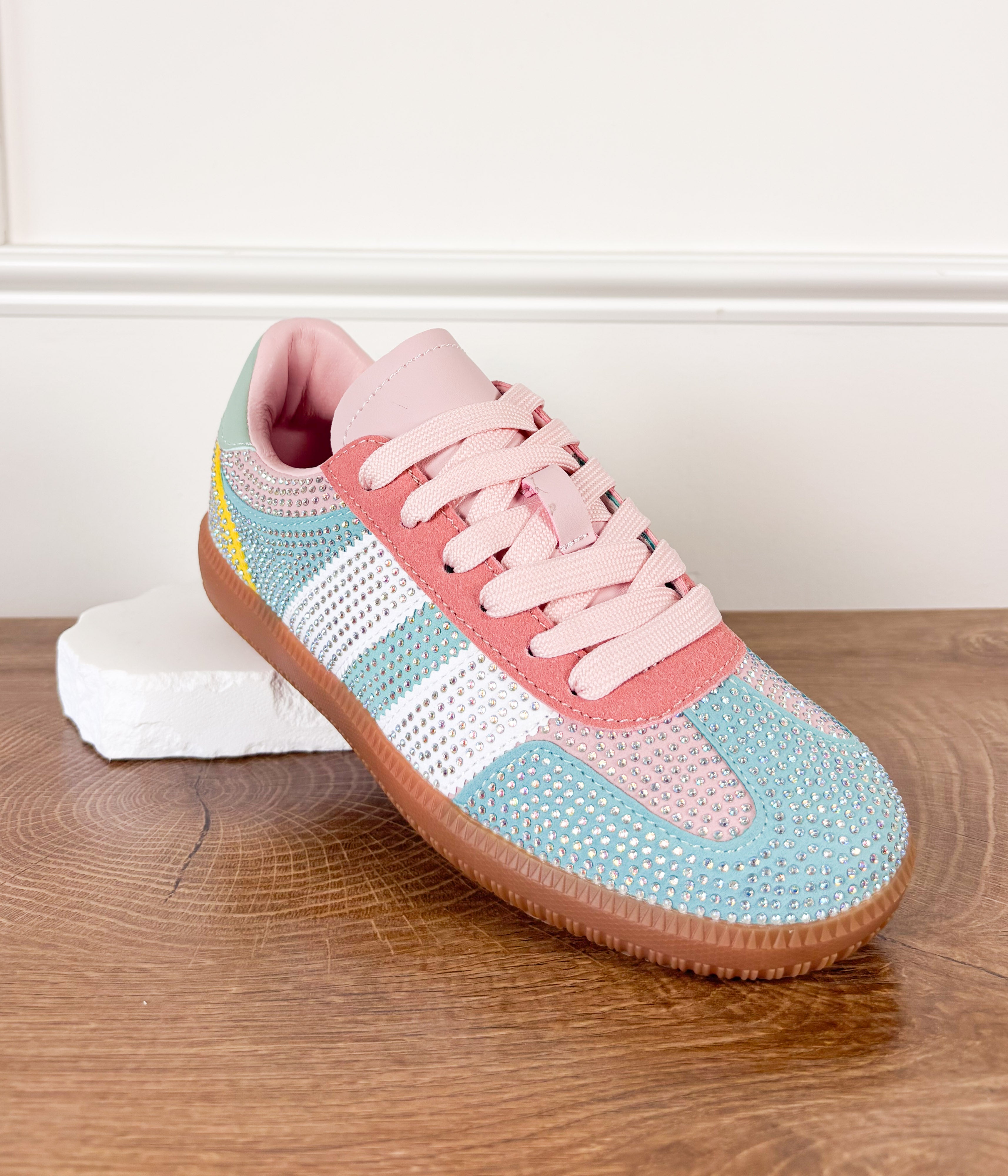 Lennon Sneaker in Green Multi - Rural Haze