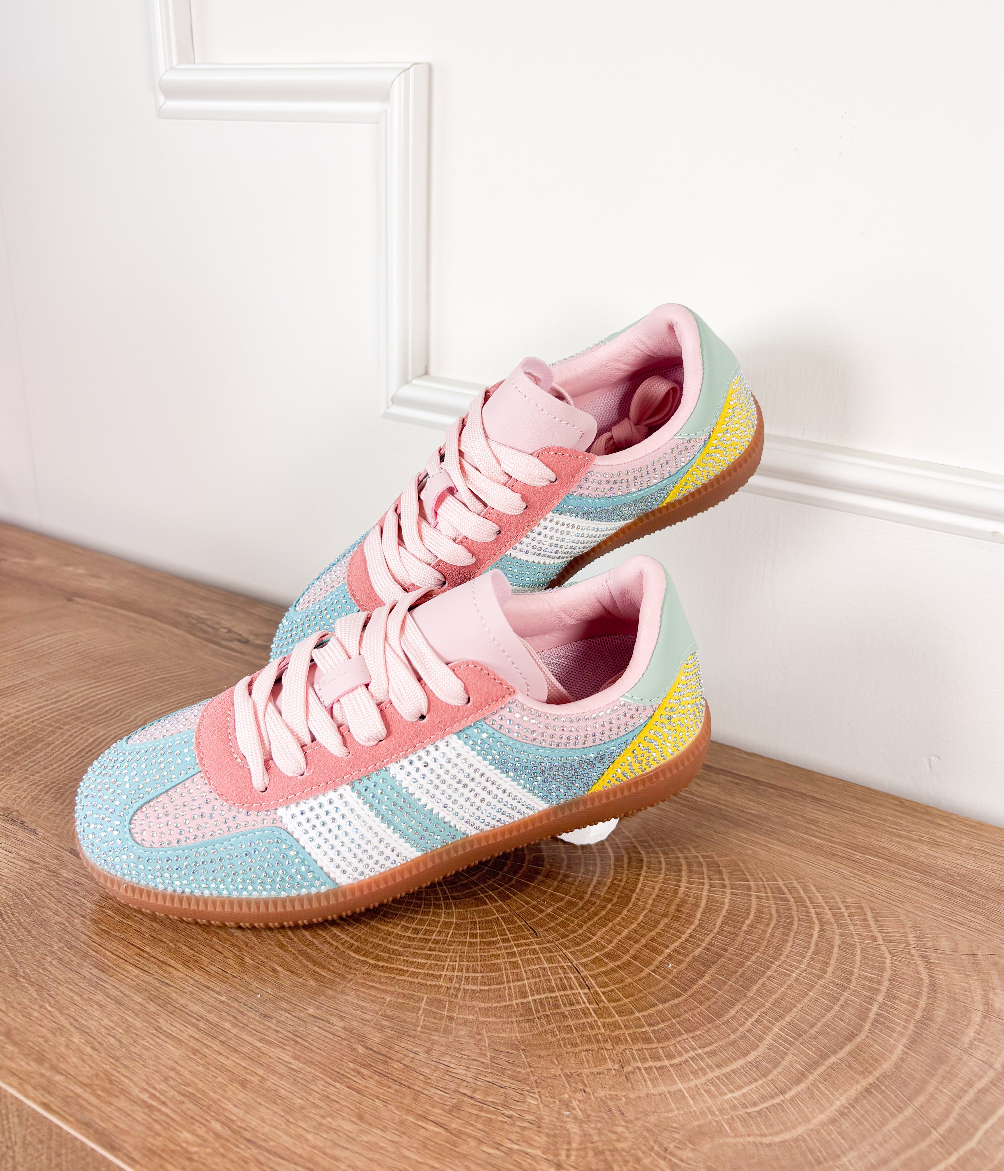 Lennon Sneaker in Green Multi - Rural Haze