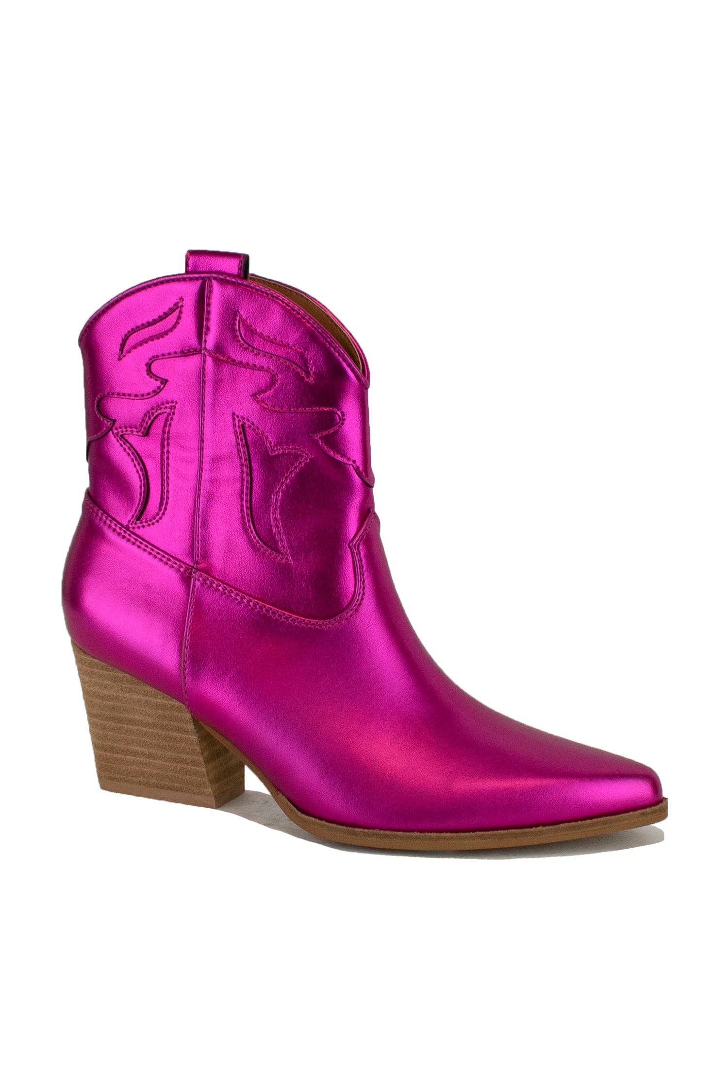 HAZEL-09 Western Booties: Fuchsia MLT / B RUN (12 pairs) - Rural Haze