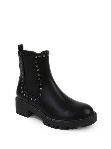 Kira Studded Boot in Black