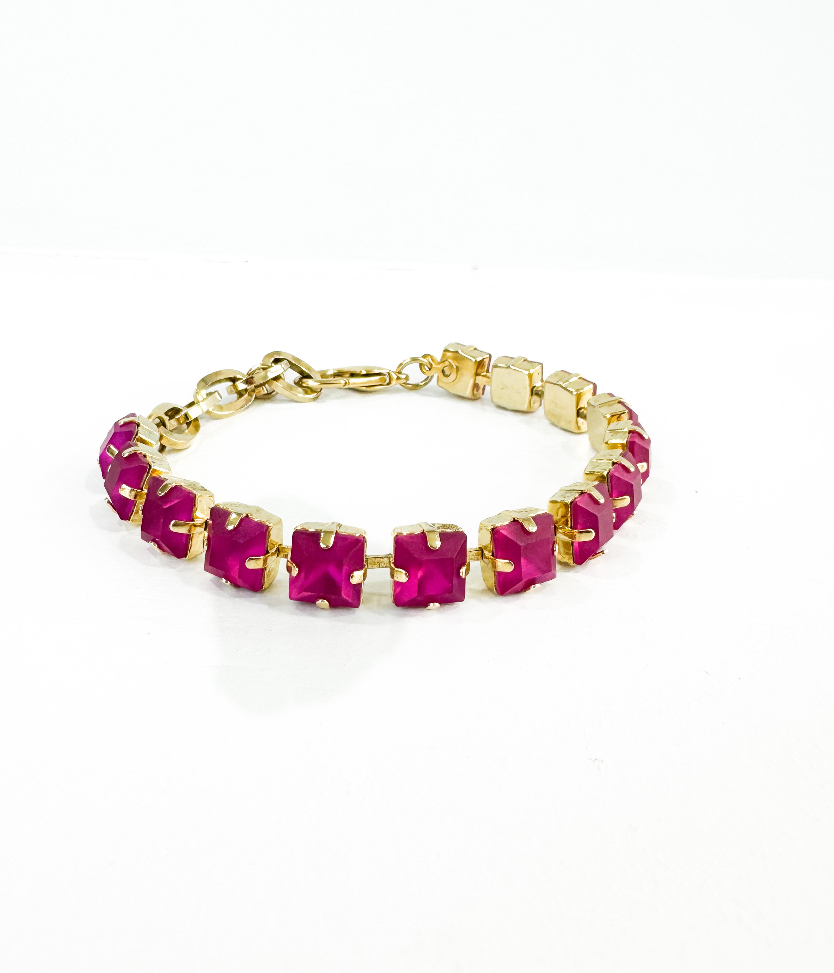 Large Sarina Bracelet in Pink Matte