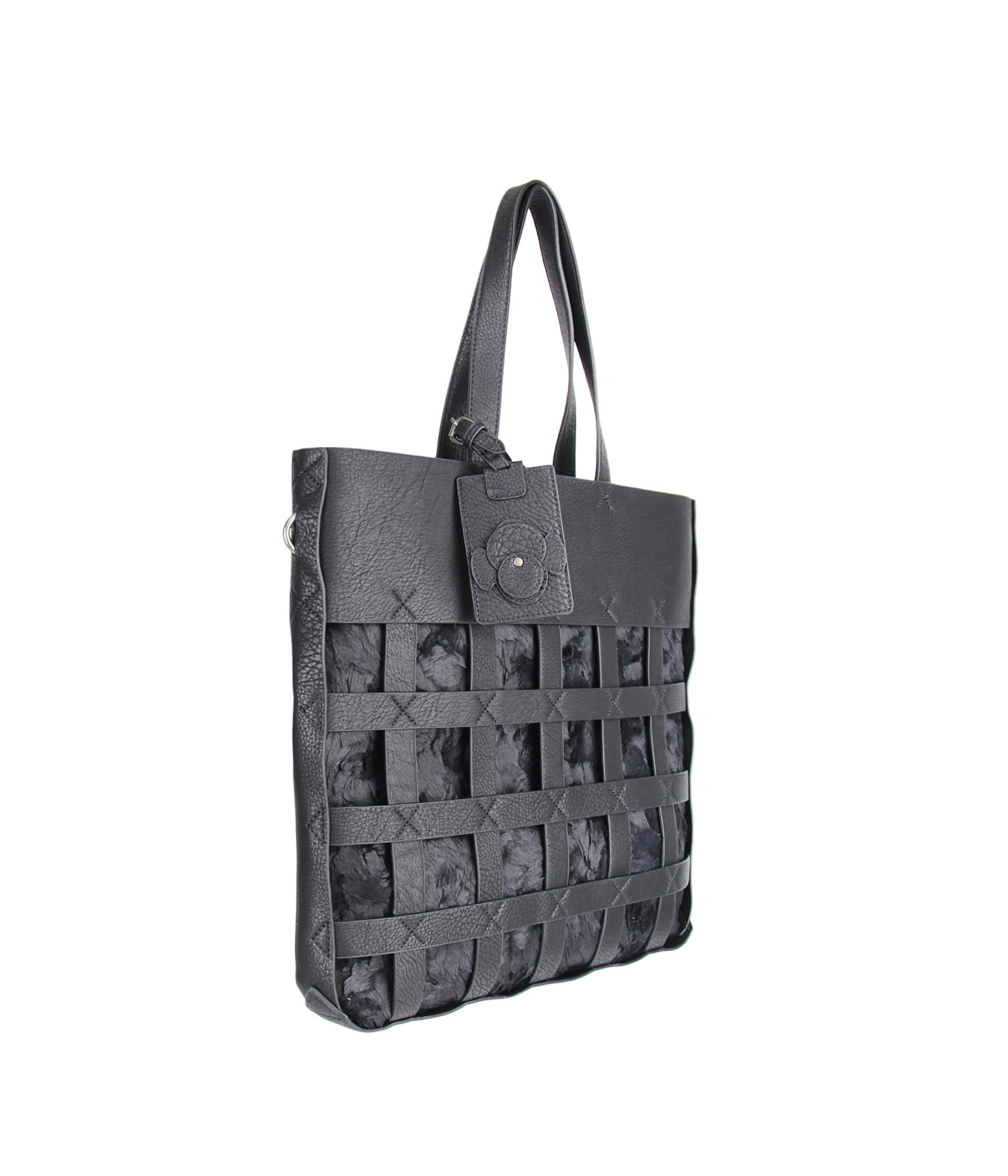 Large Caged Purse in Black