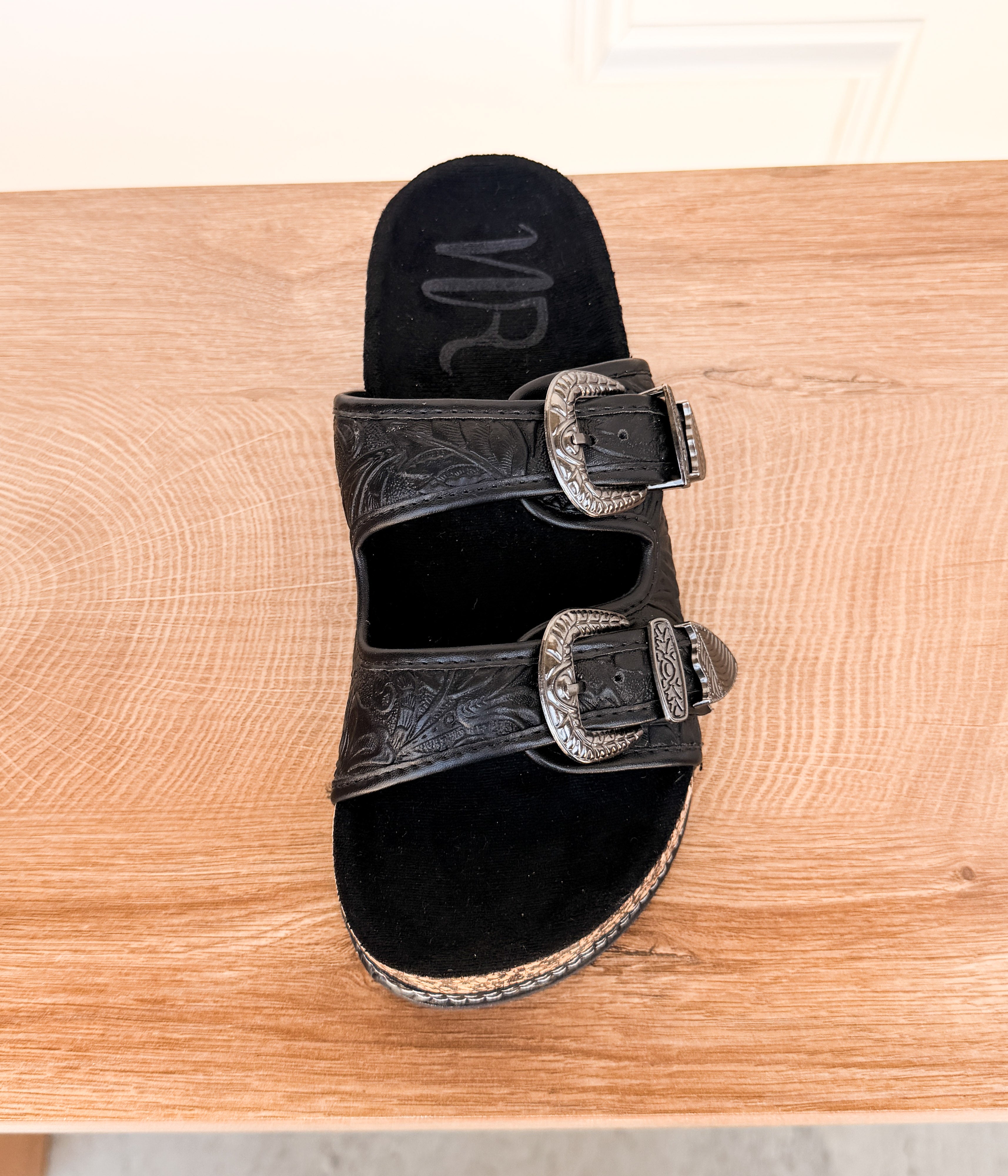 Morgana Western Sandal in Black - Rural Haze