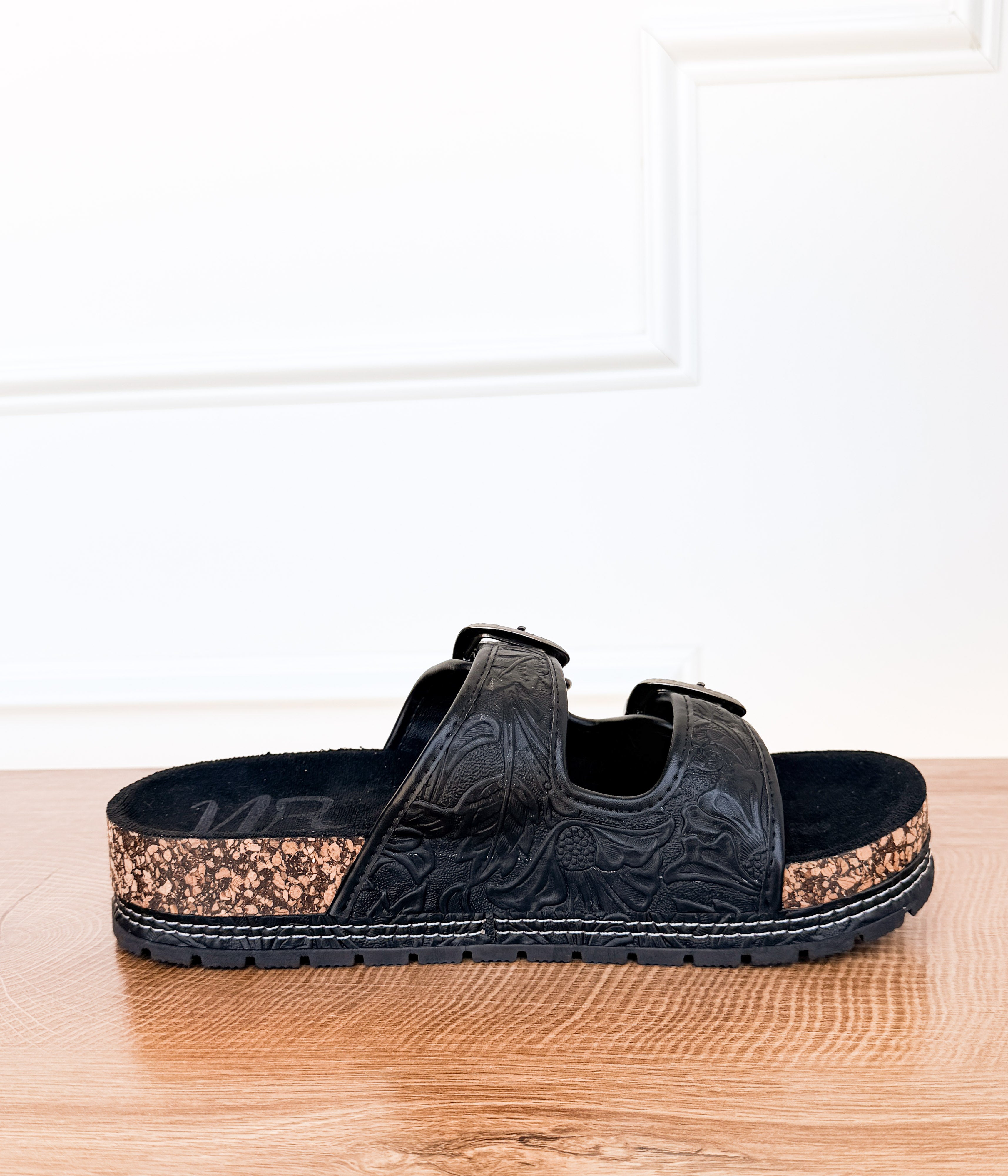 Morgana Western Sandal in Black - Rural Haze