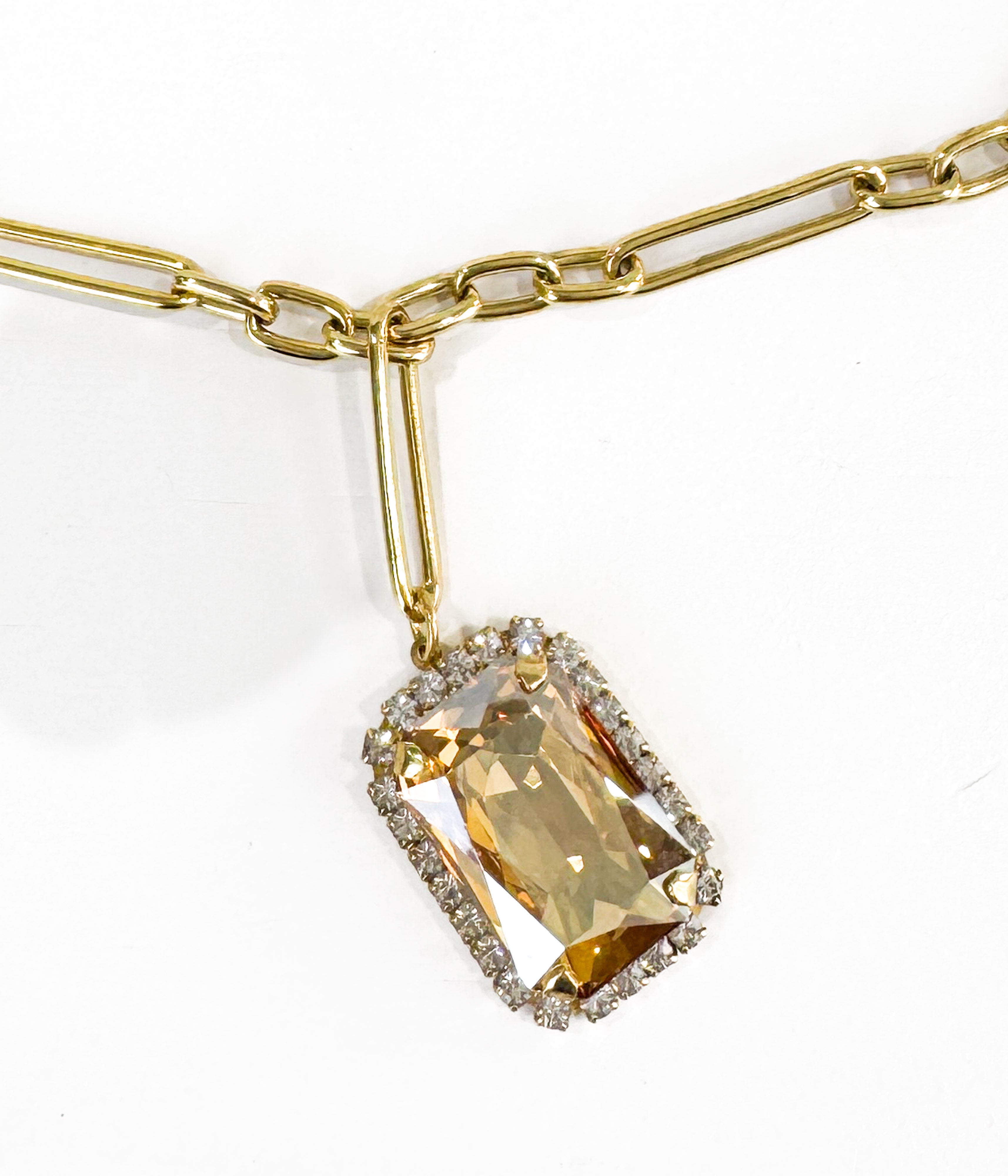 Mini Soleil Necklace in Golden Shadow