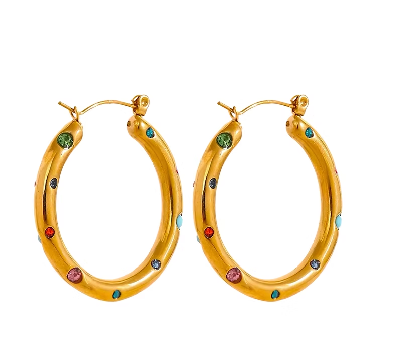 Pure Perfection Multicolor Hoops