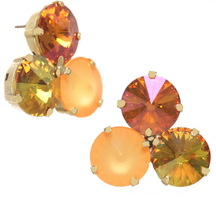 REYA EARRINGS IN MELON OPAL