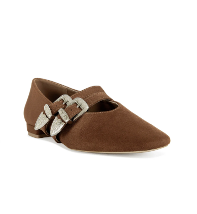 Marius Western Buckle Flats in Tobacco - Rural Haze
