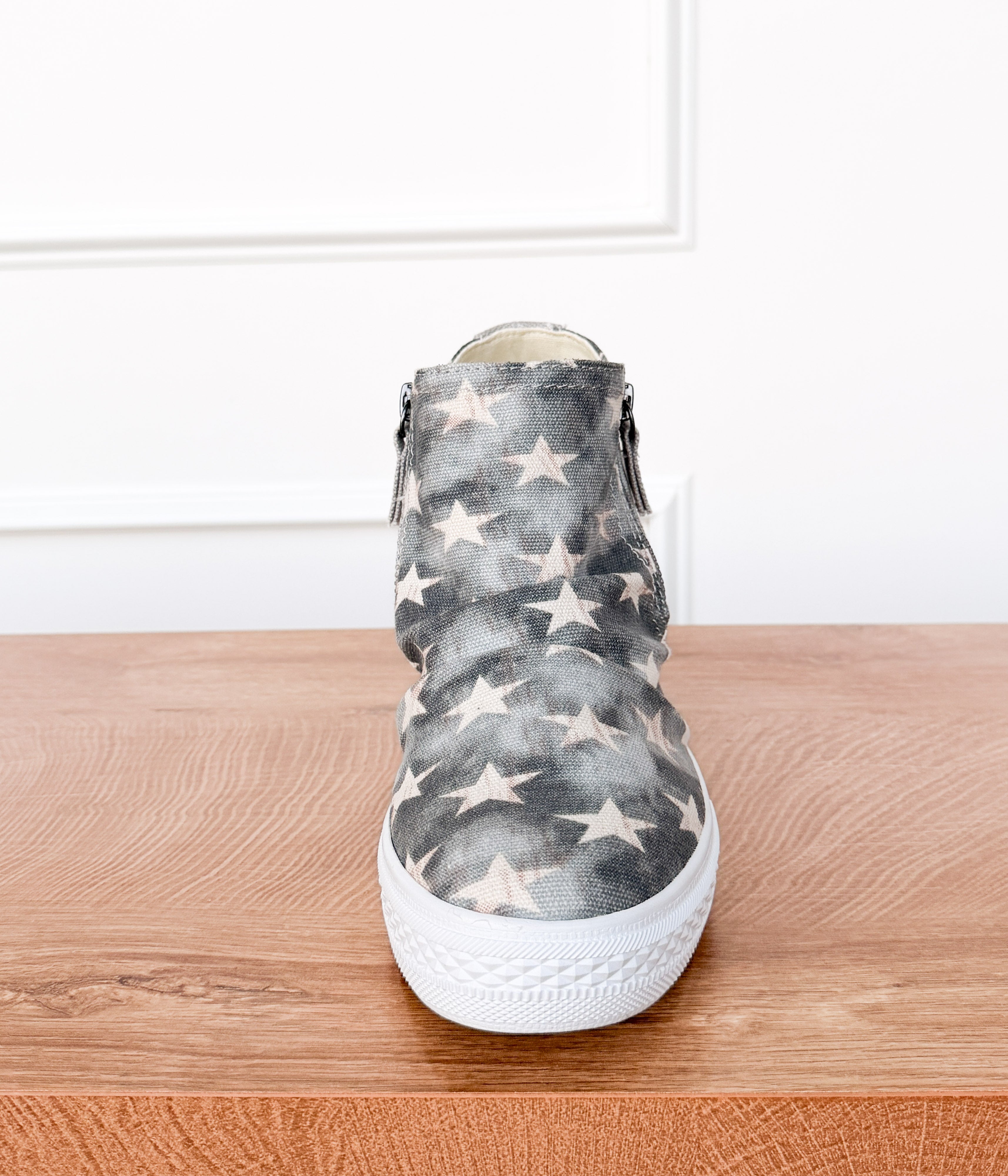 Ari Sneaker Wedge in Denim - Rural Haze