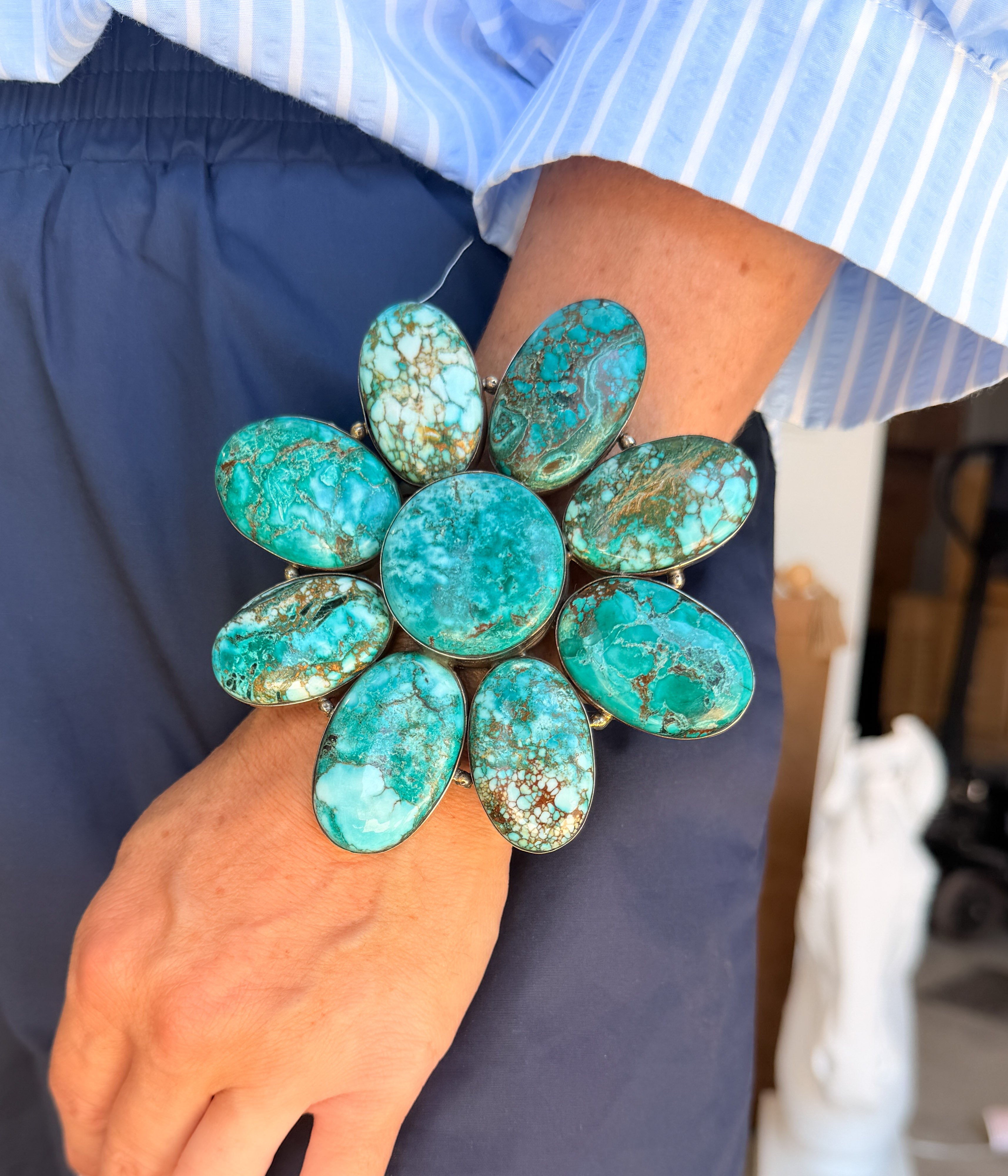 Mega Turquoise Cuff Bracelet