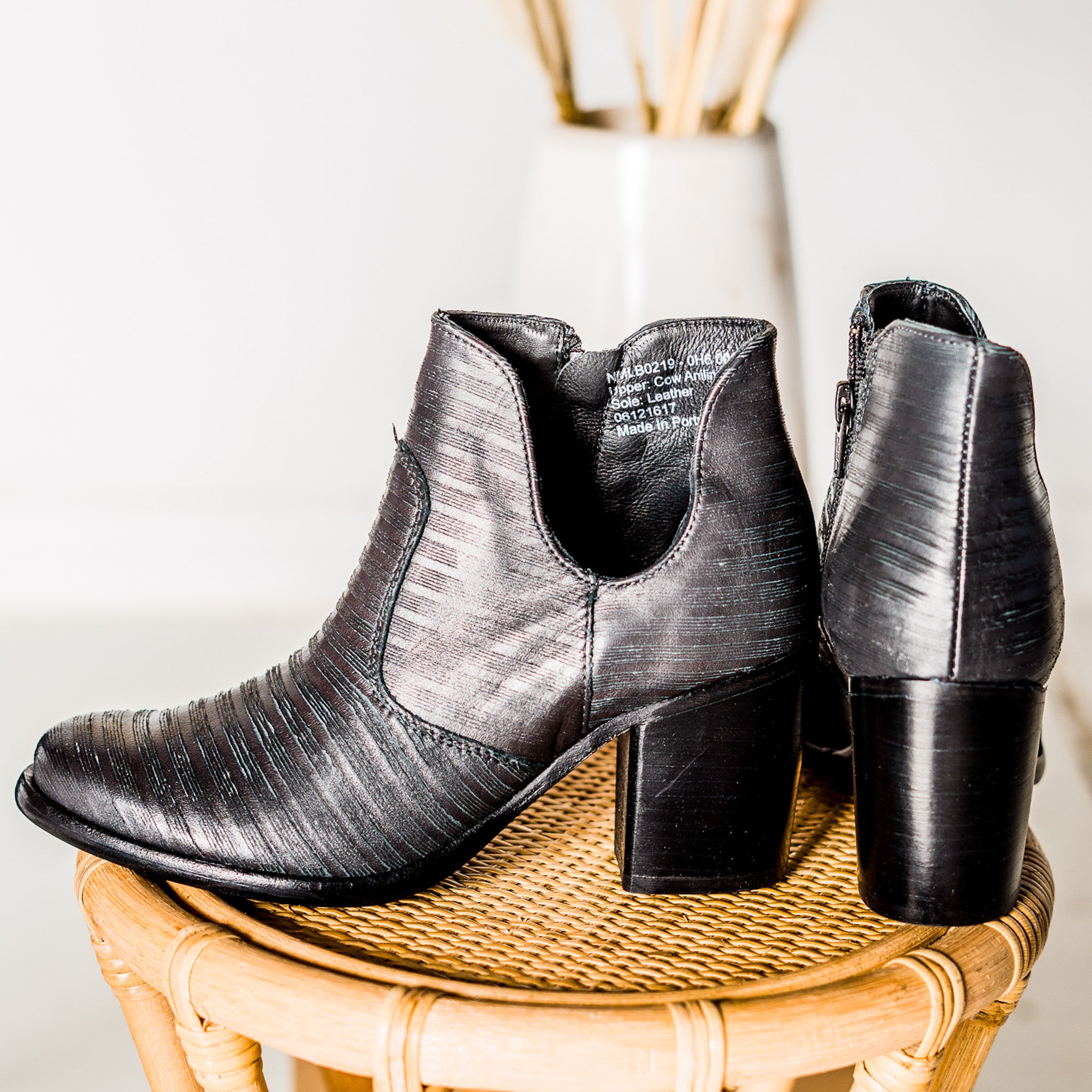 Blurred Lines Ankle Boot in Black - Rural Haze