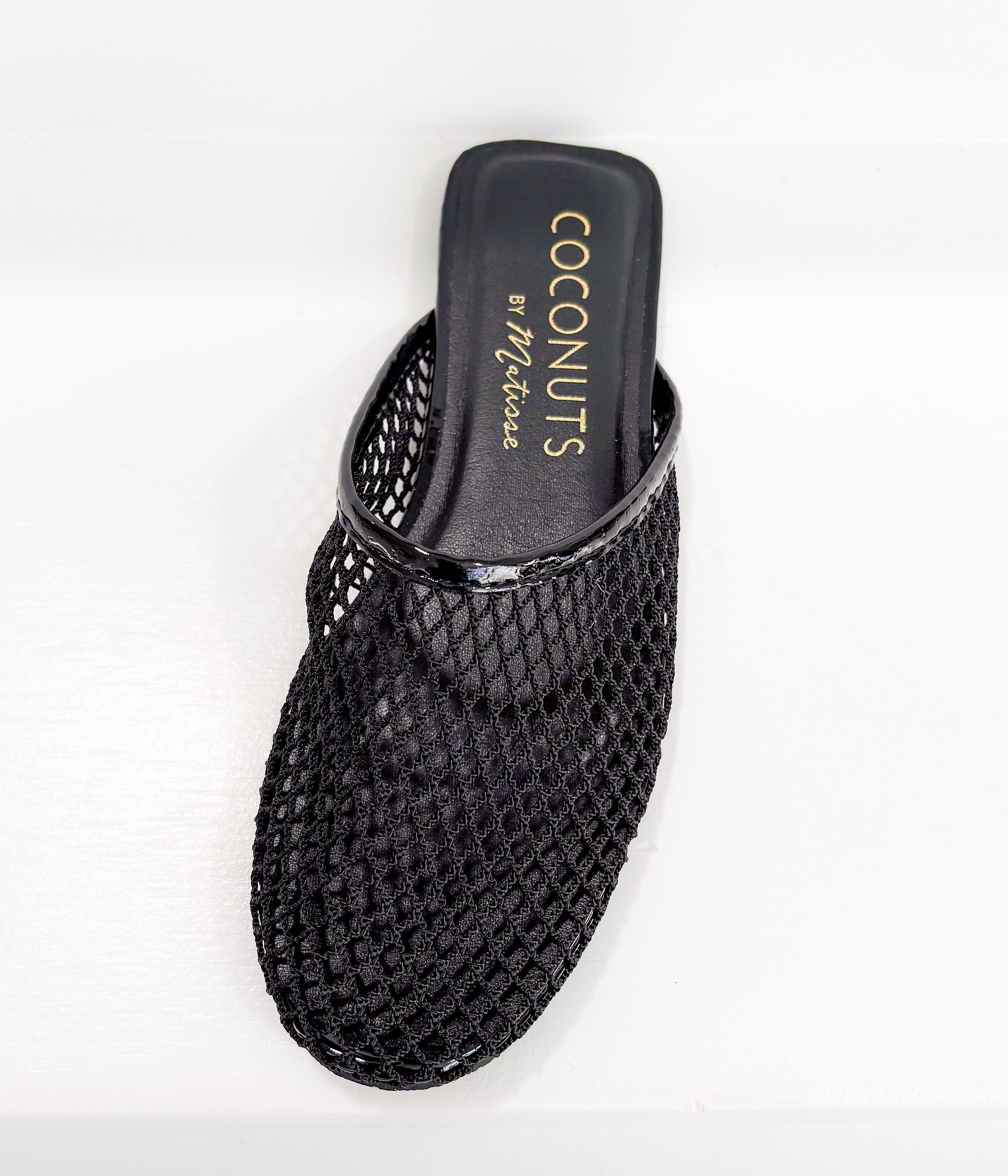 Brooklyn Flat Mule in Black - Rural Haze