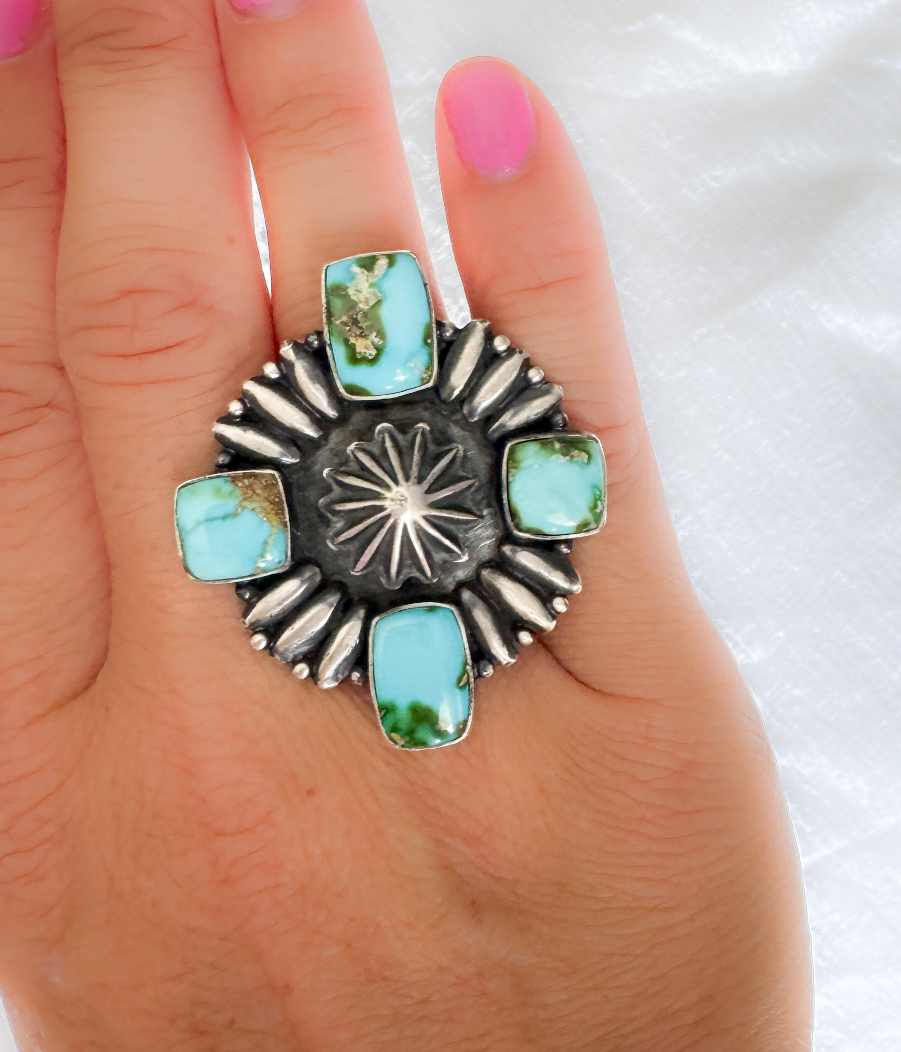 Adjustable Blue Ridge Four Stone Ring