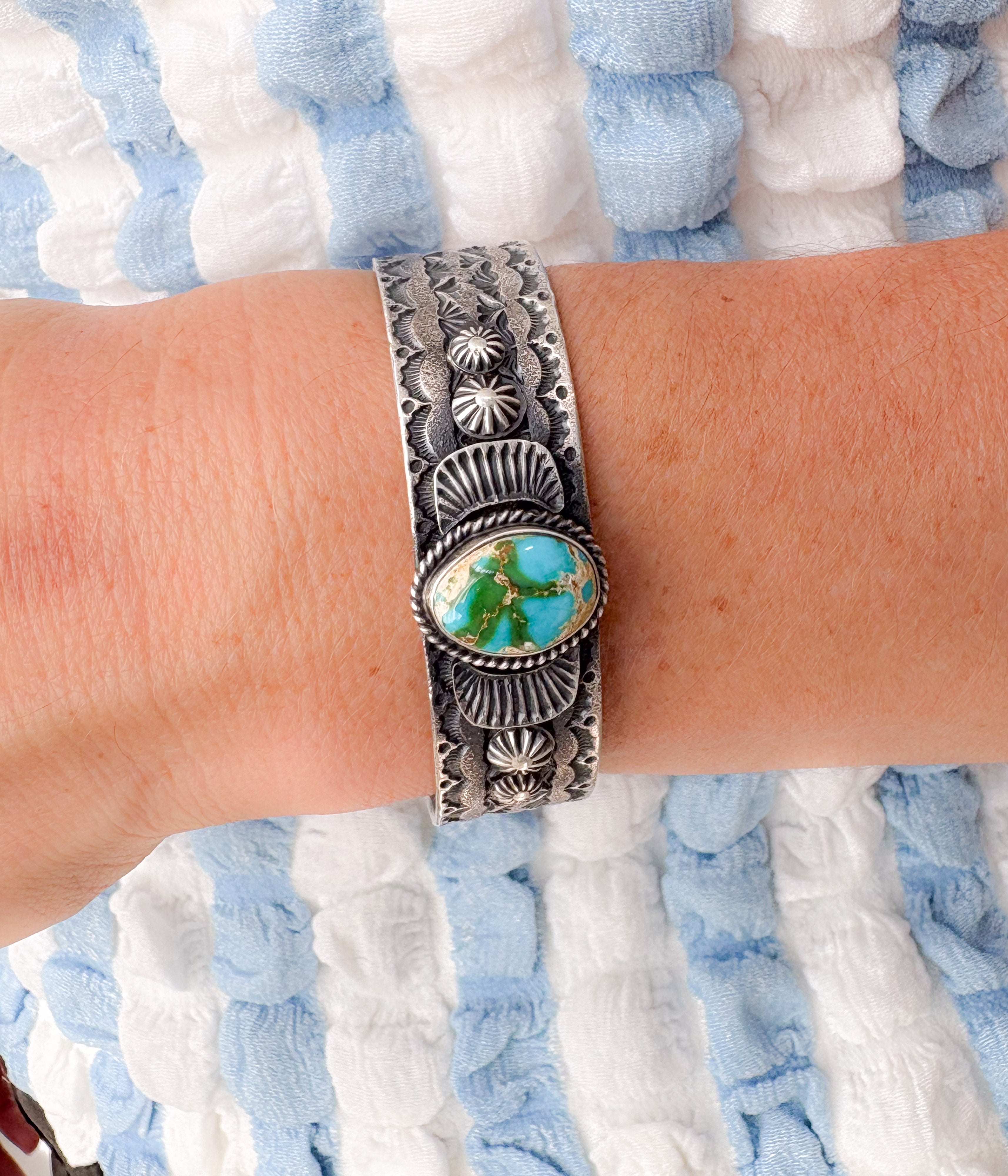 Scalloped Navajo Statement Cuff