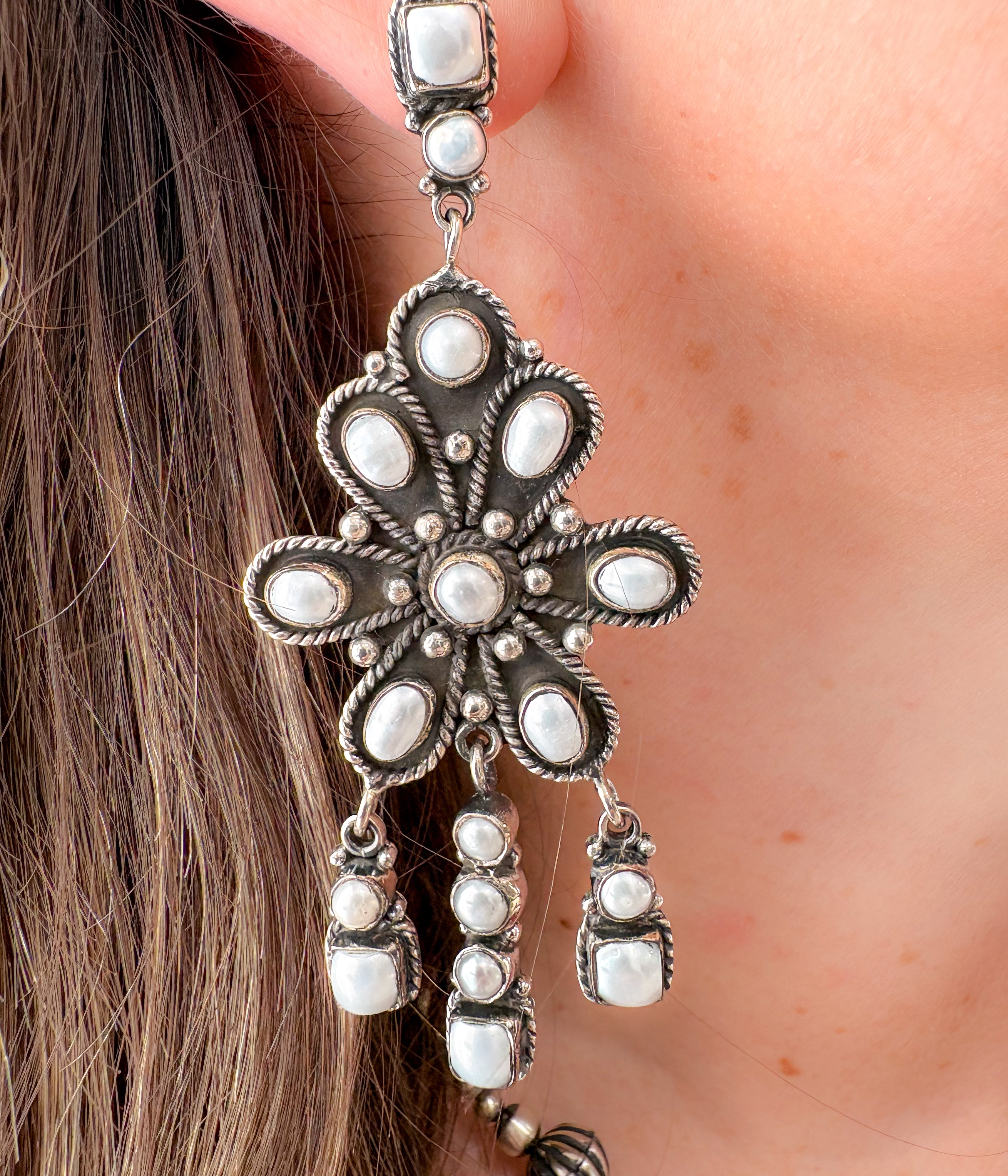 Pearl Chandelier Earrings
