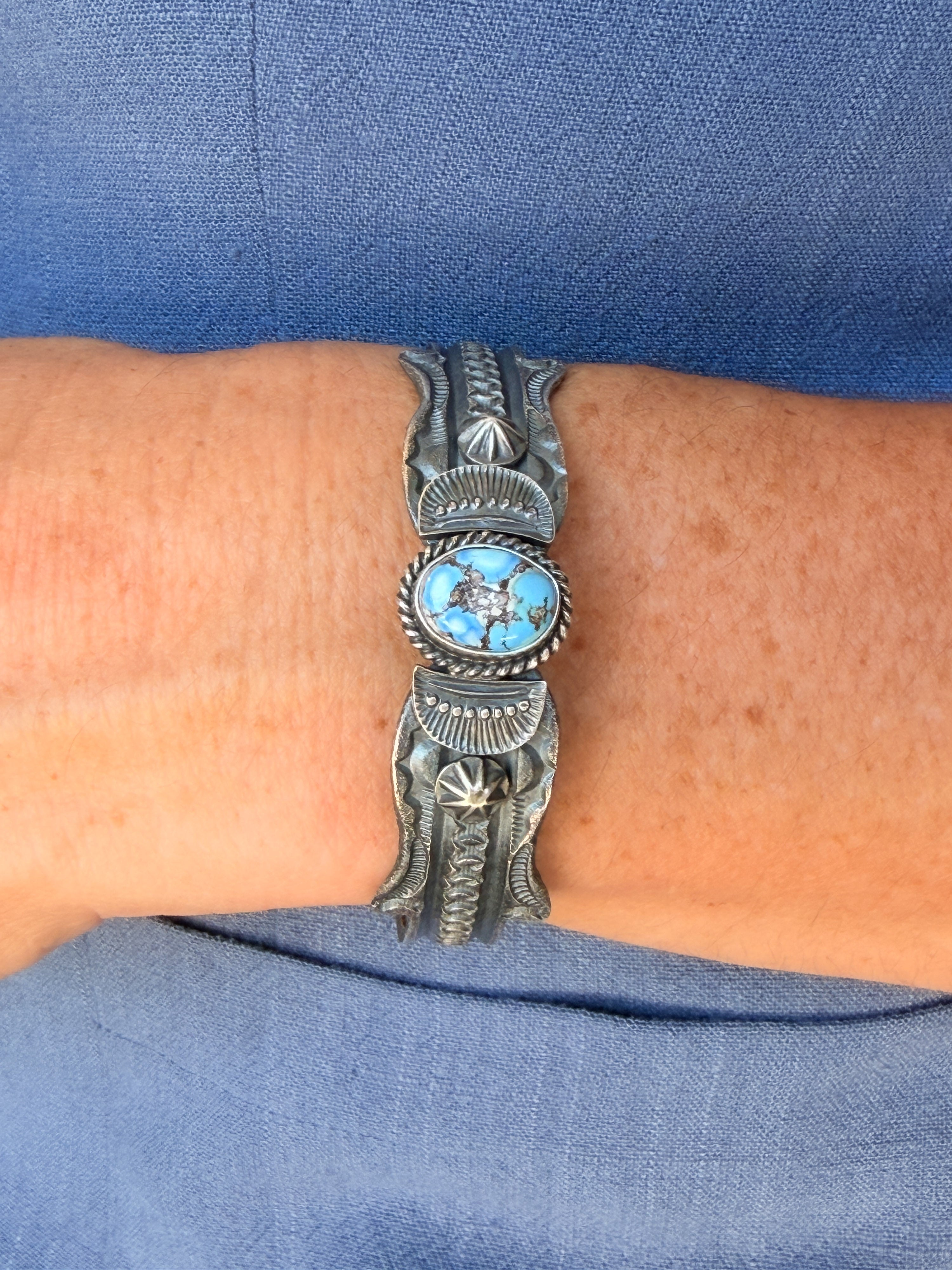 Stamped Golden Hills Cuff