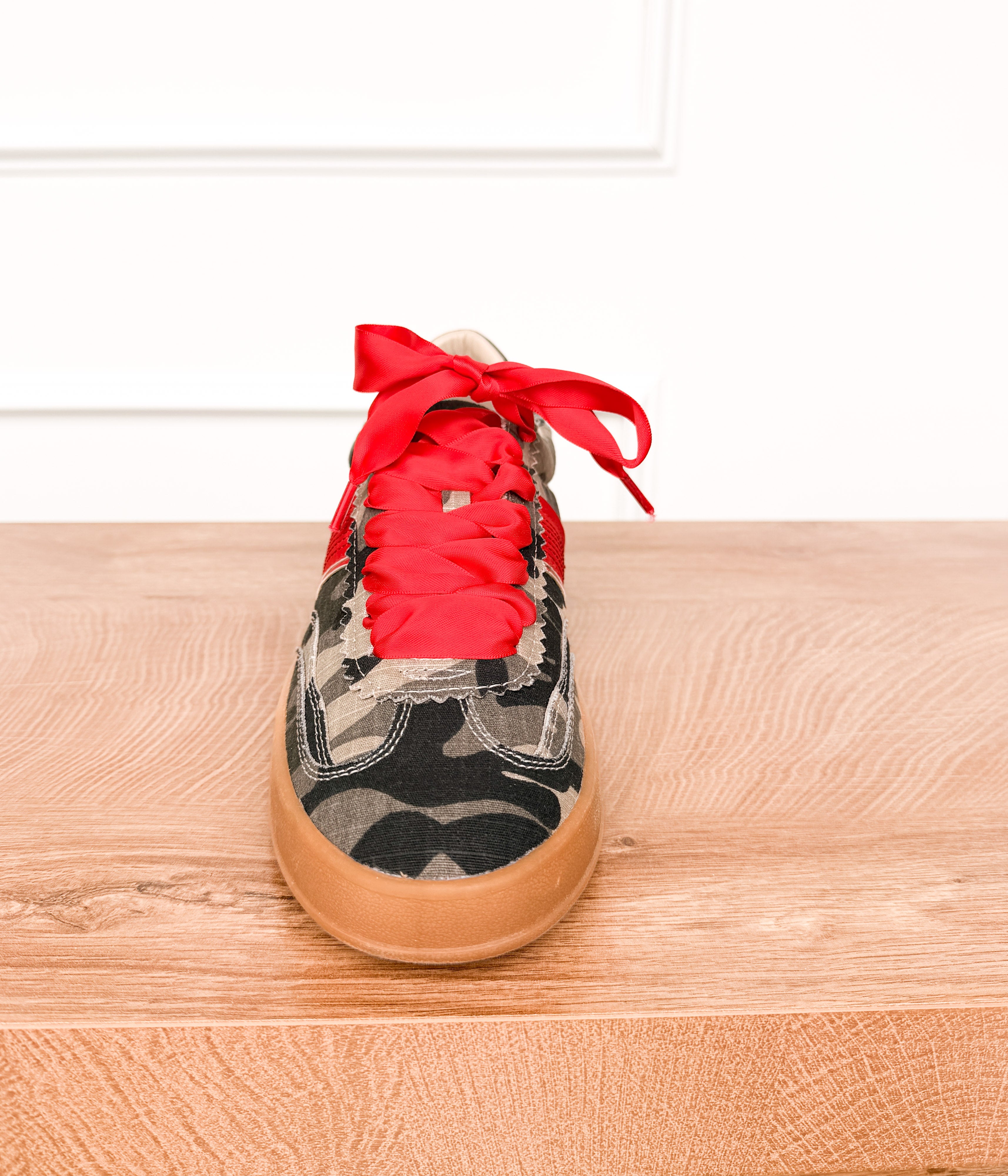 Dixie in Camo Khaki Sneakers - Rural Haze