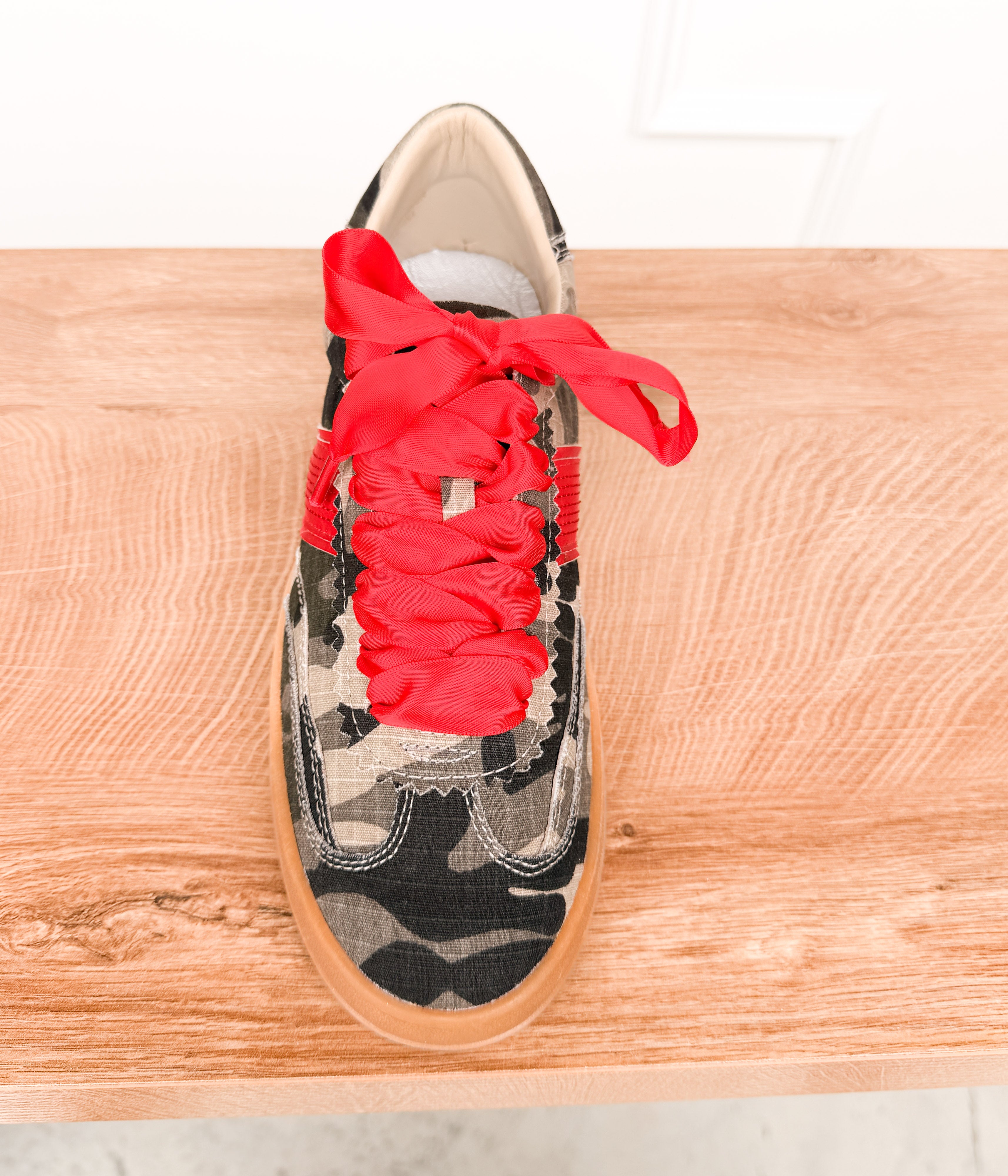 Dixie in Camo Khaki Sneakers - Rural Haze