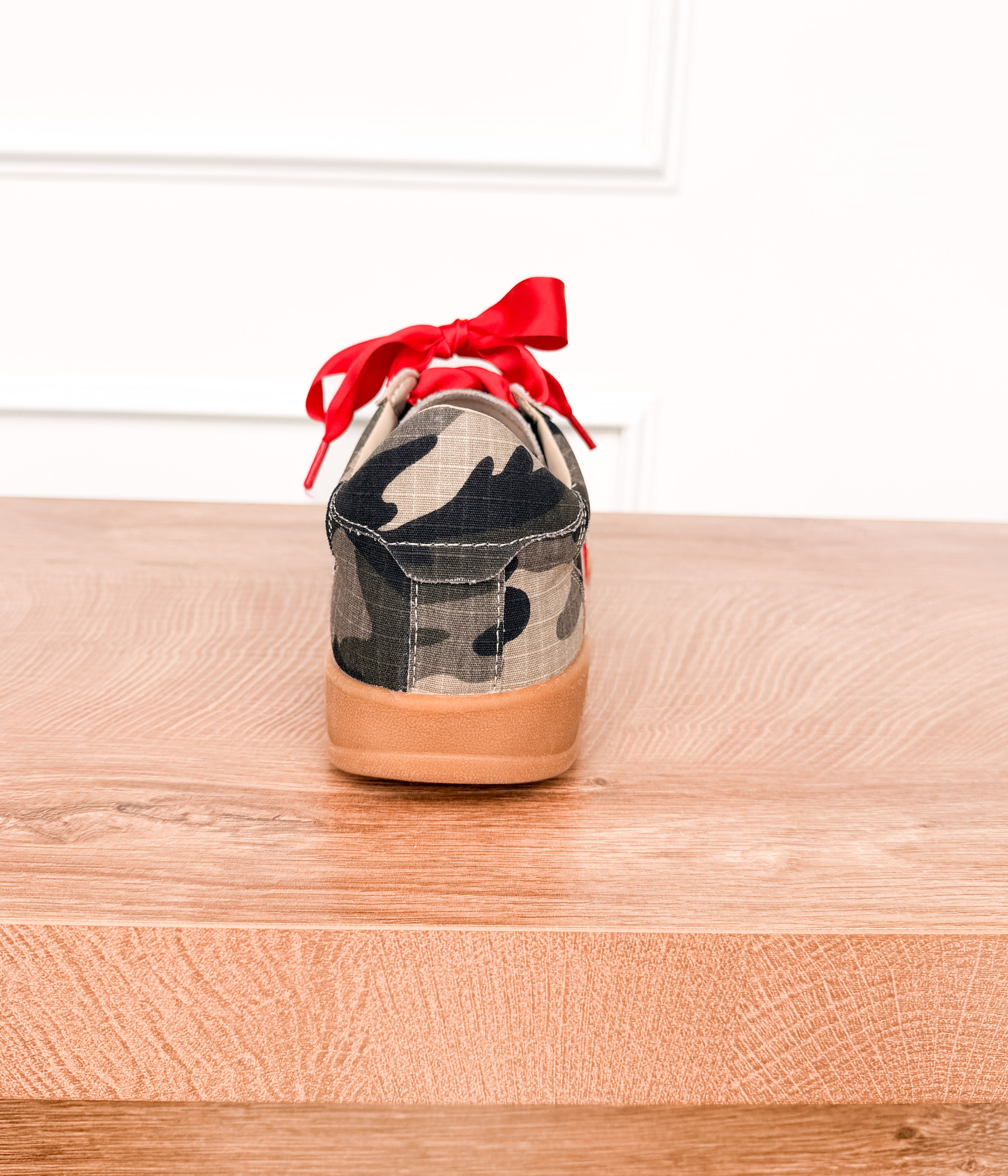 Dixie in Camo Khaki Sneakers - Rural Haze