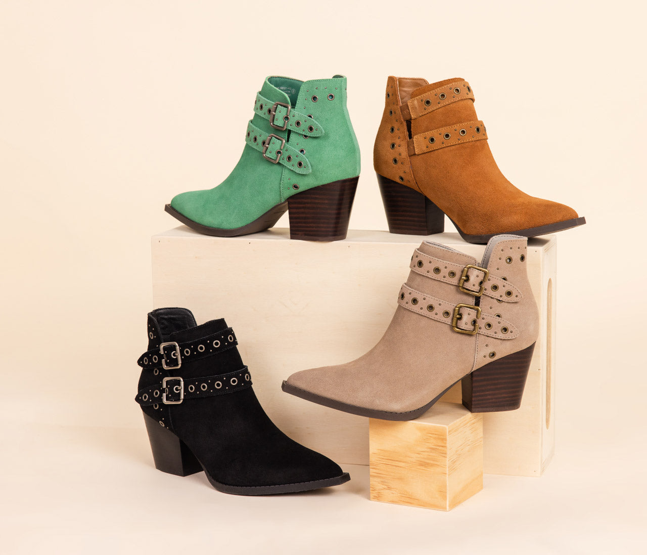 Elsa Leather Ankle Boot in Black - Rural Haze