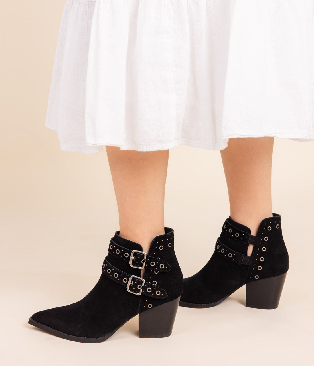 Elsa Leather Ankle Boot in Black - Rural Haze
