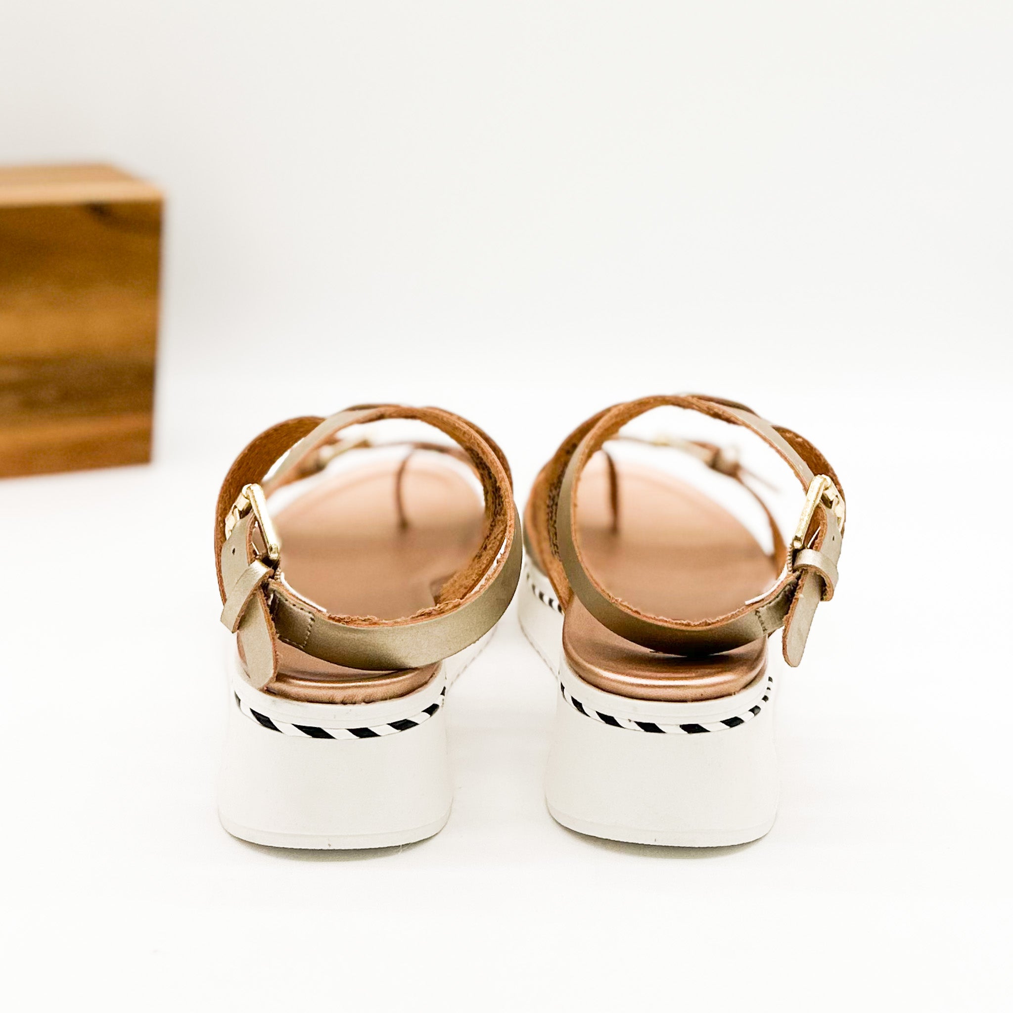 Not Rated Enna Sandal in Rose Gold