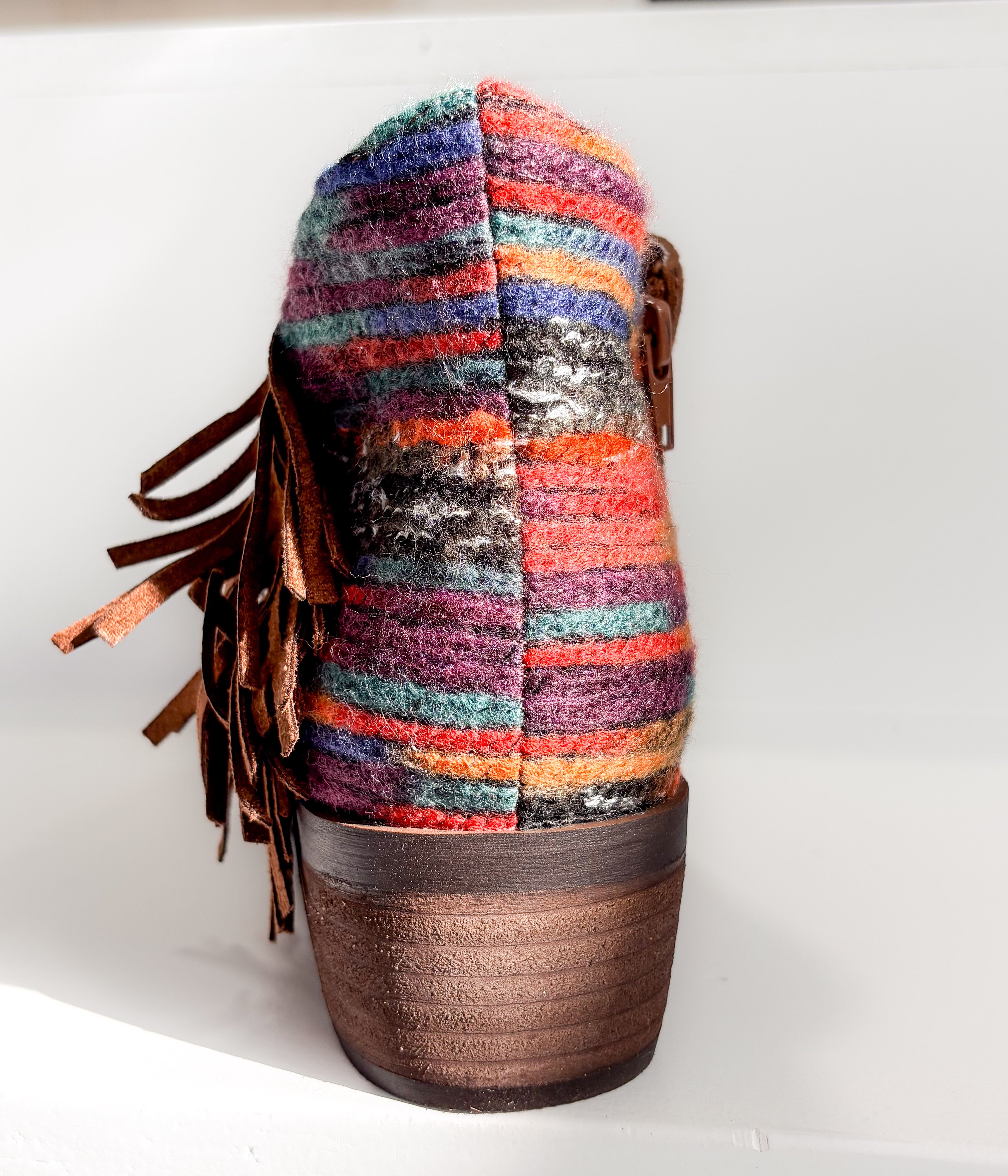 Etty Fringe Ankle Boot in Tan - Rural Haze