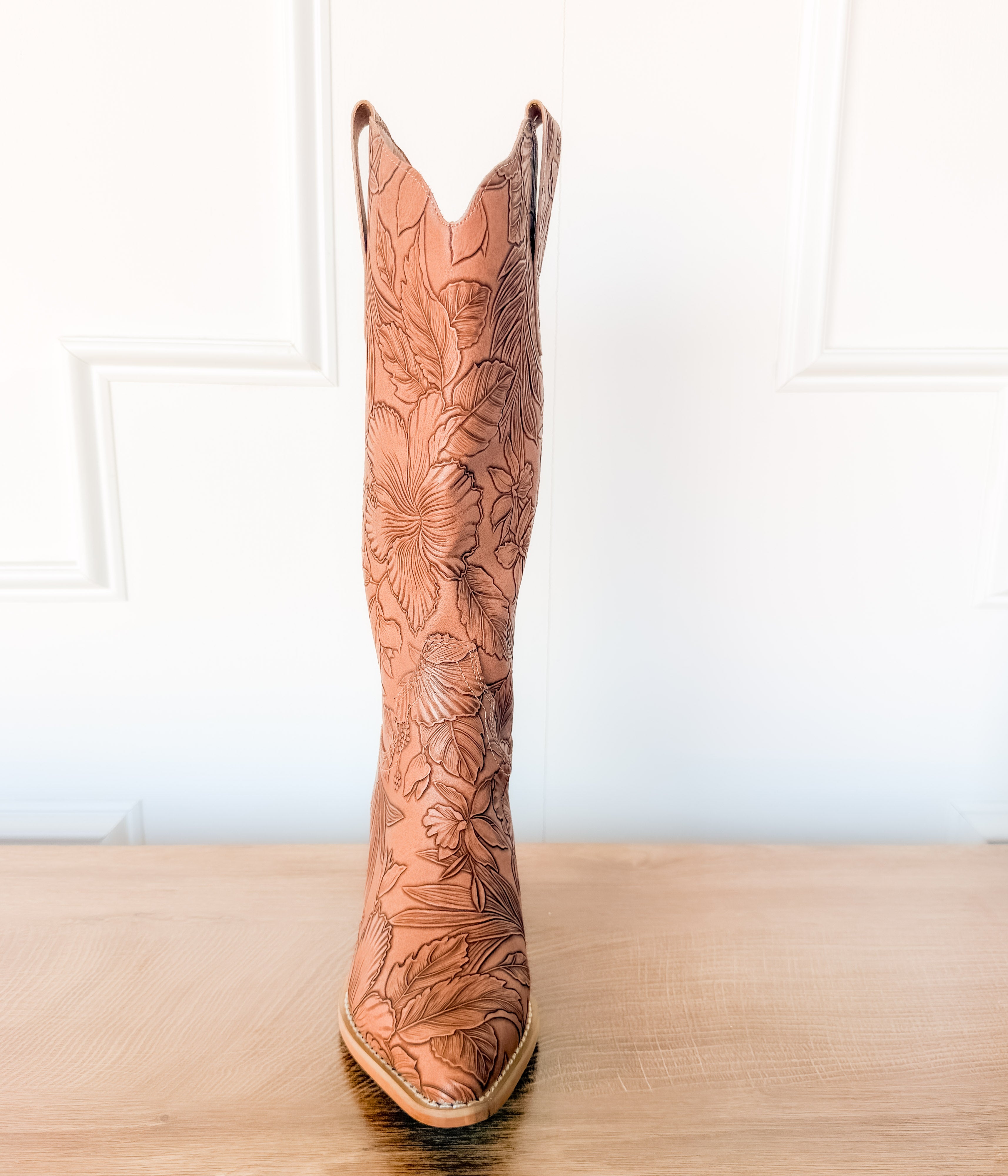 Floral Boot in Brown