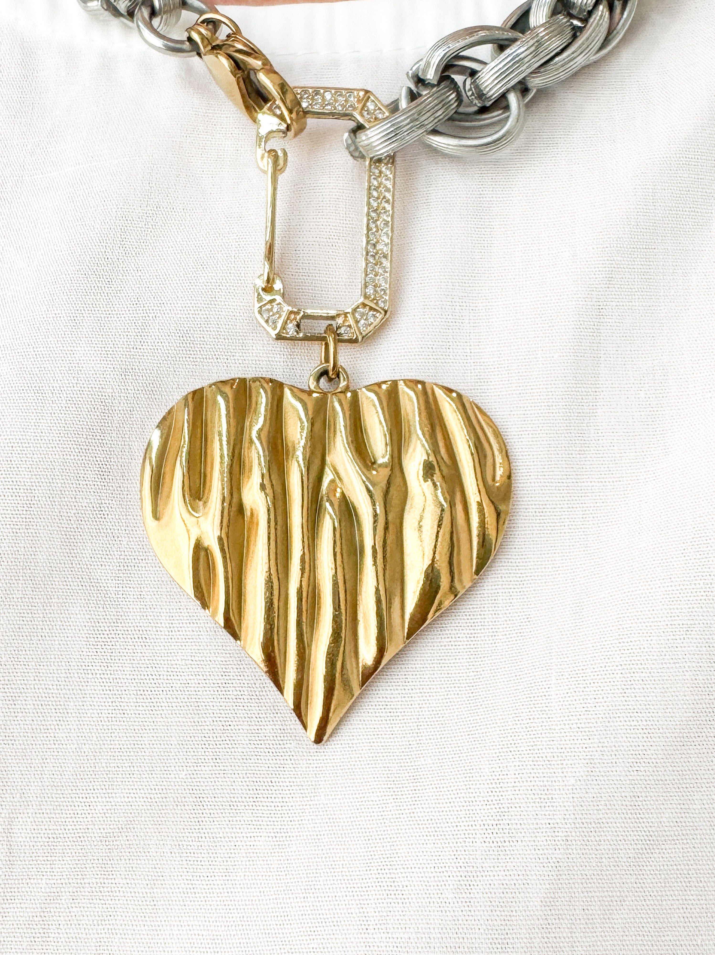 Heart on Lock Necklace