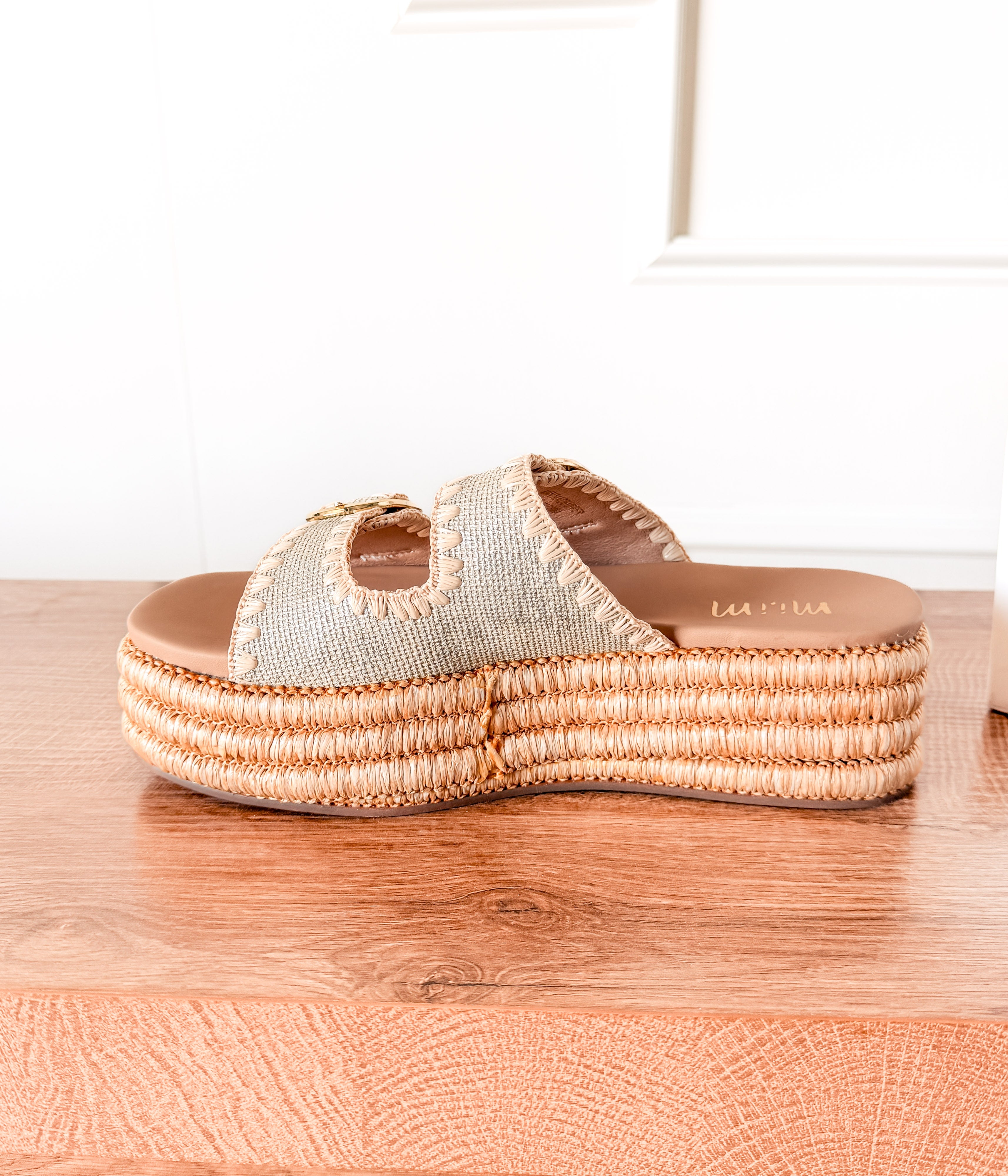 Heidi Platform Sandal in Silver