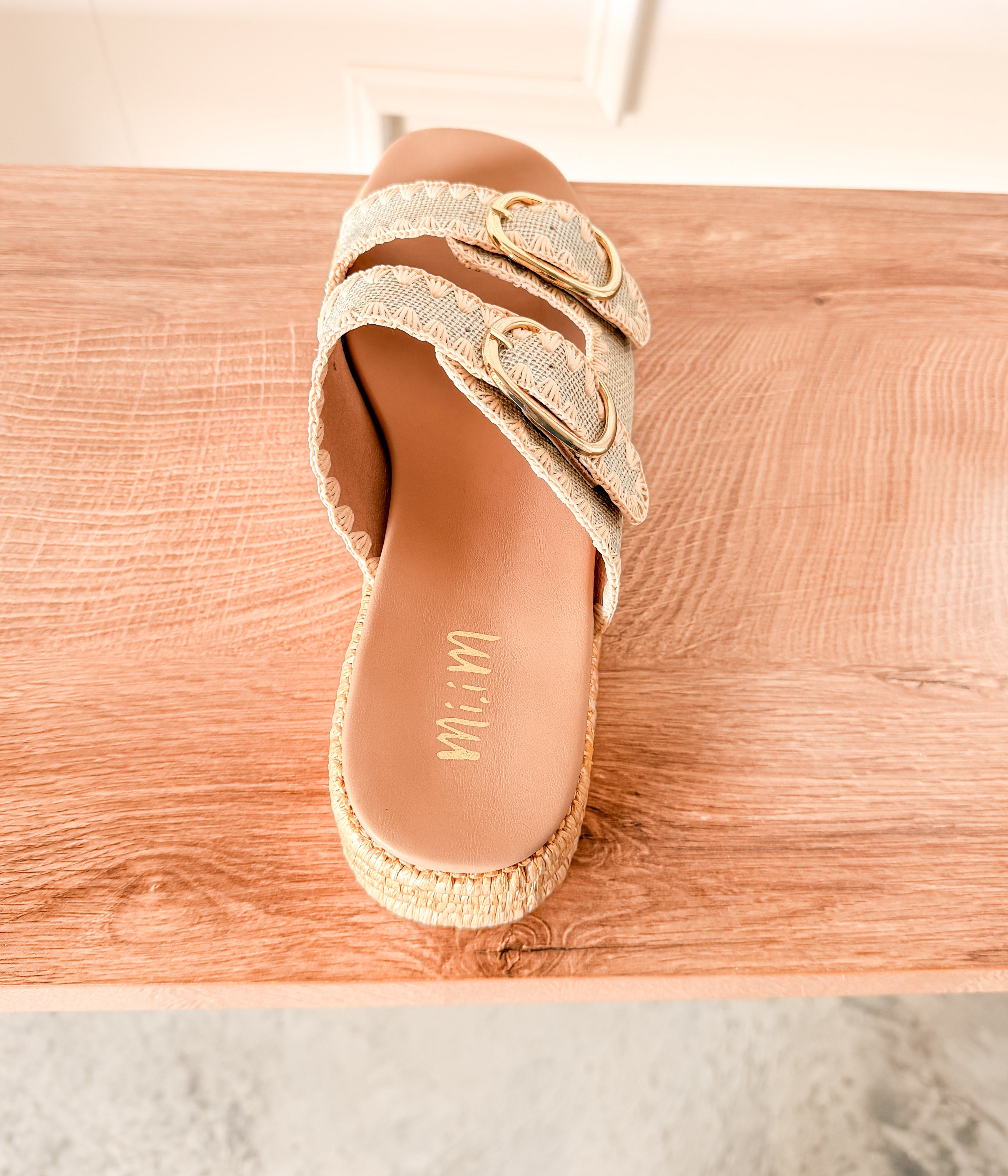 Heidi Platform Sandal in Silver
