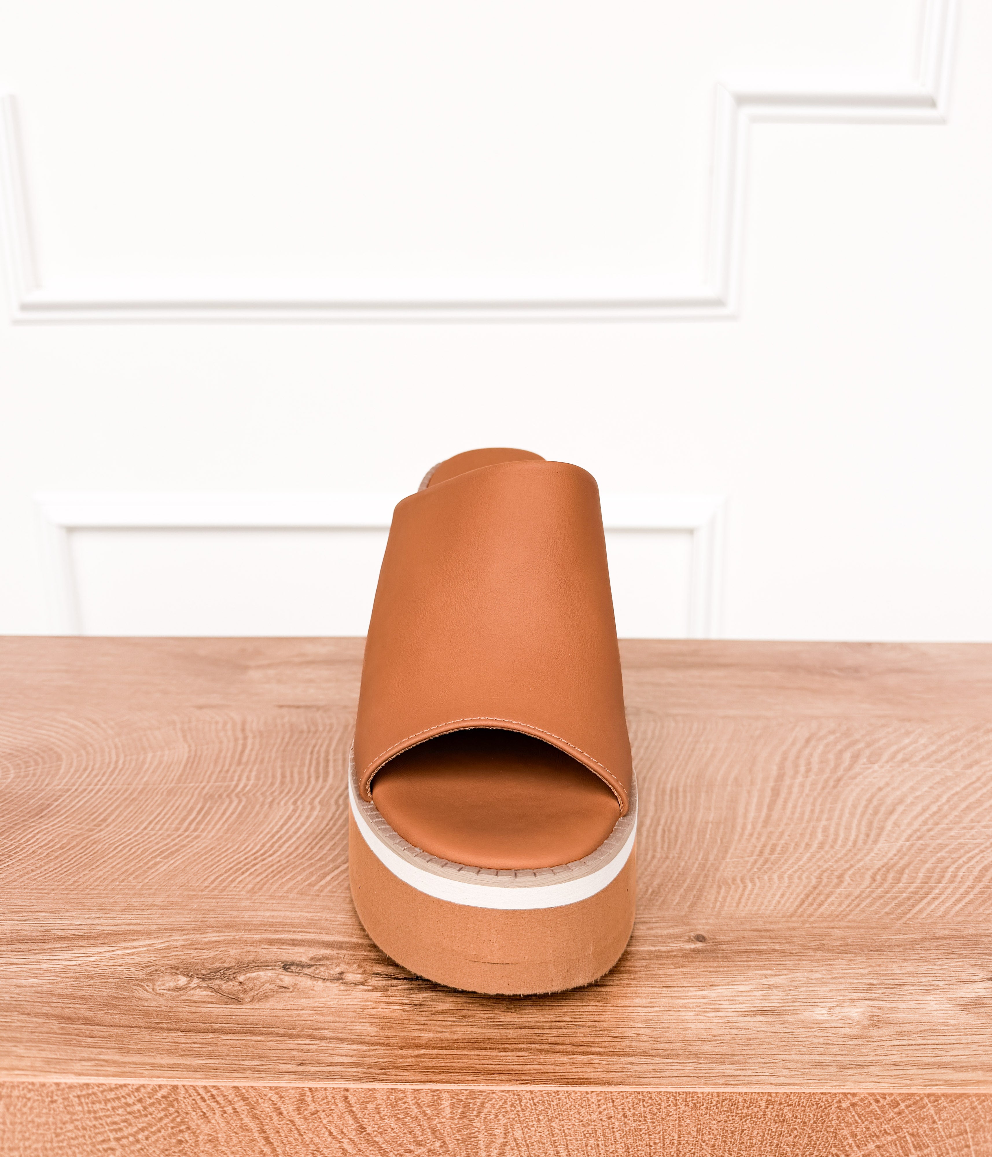 Jemma Platform Sandal in Camel - Rural Haze