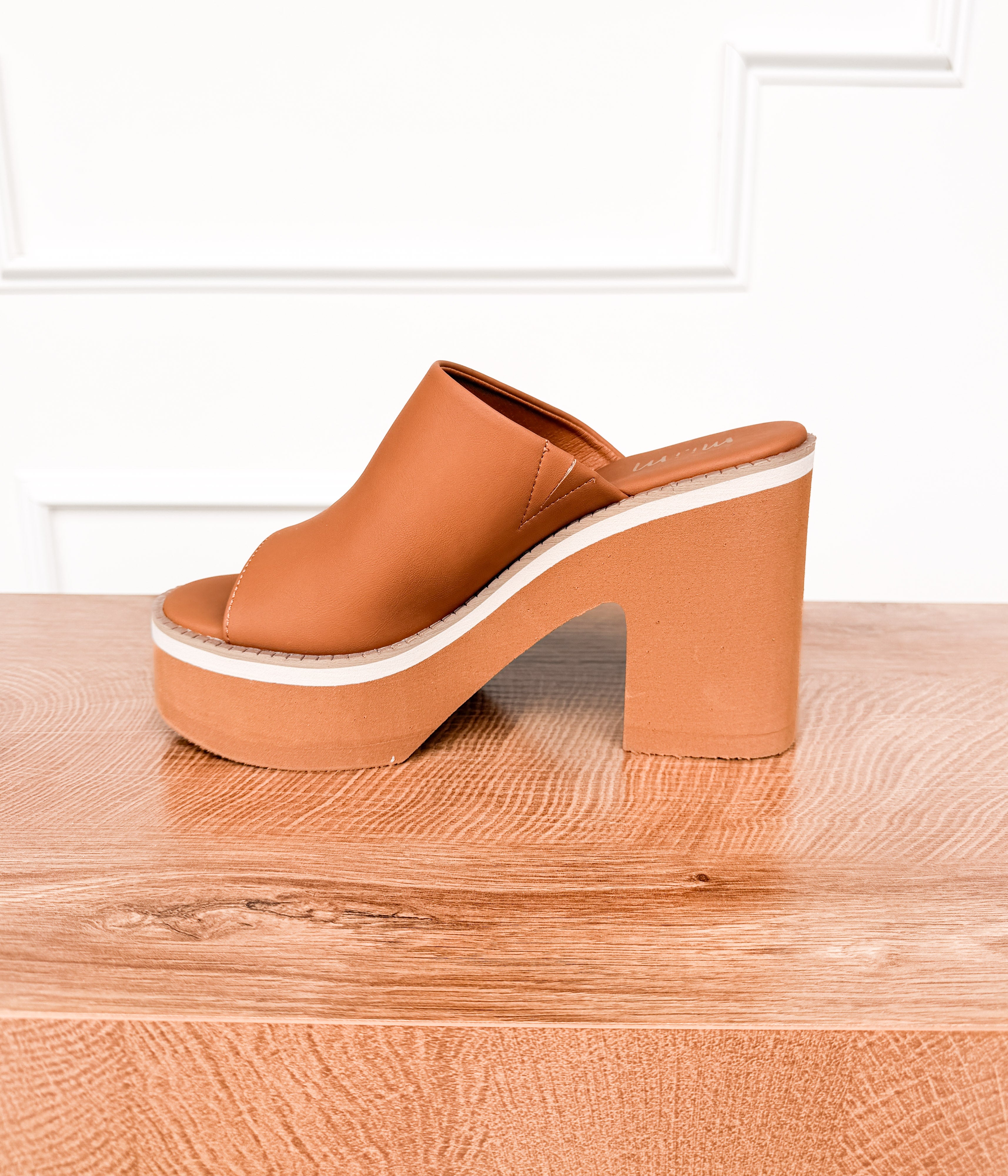Jemma Platform Sandal in Camel - Rural Haze