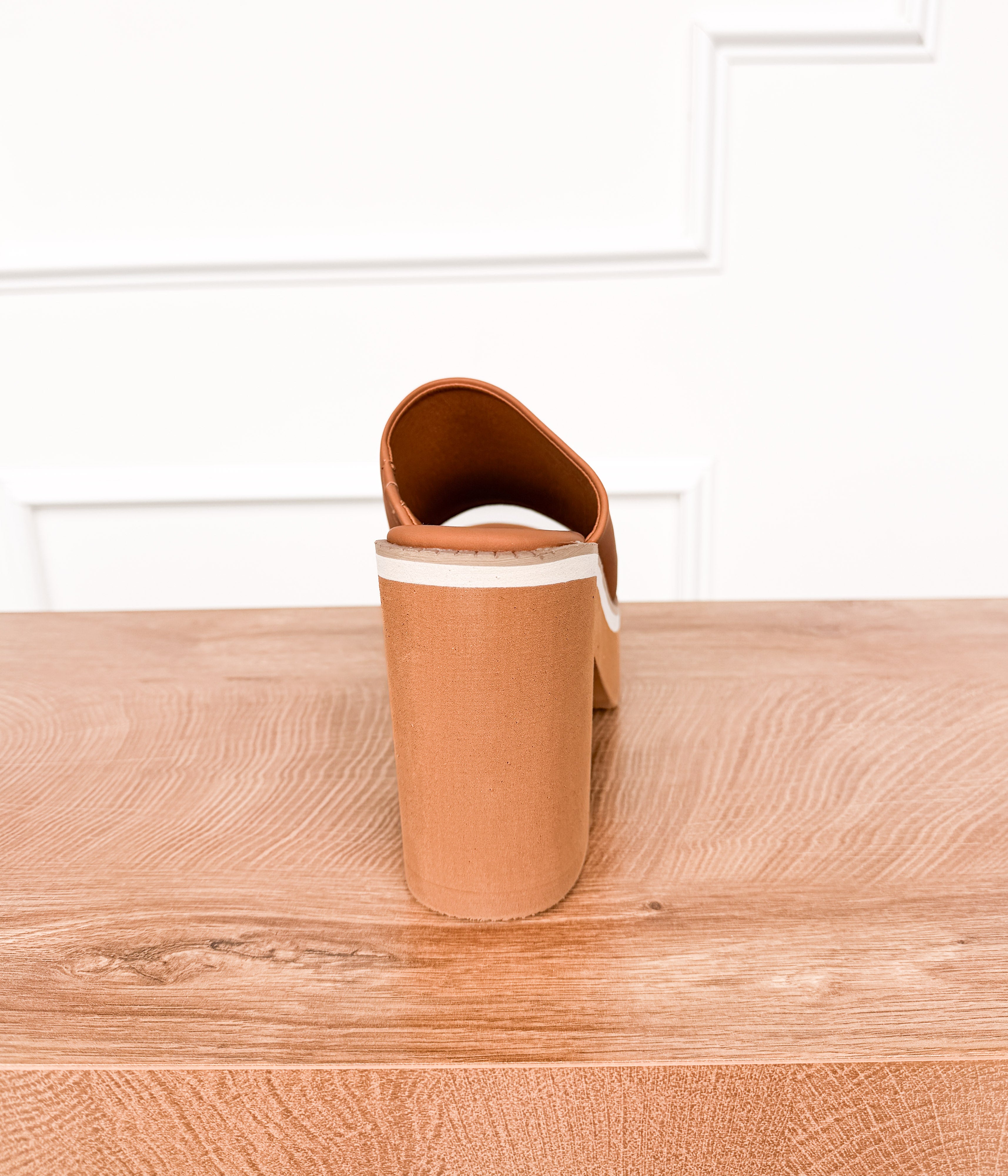 Jemma Platform Sandal in Camel - Rural Haze