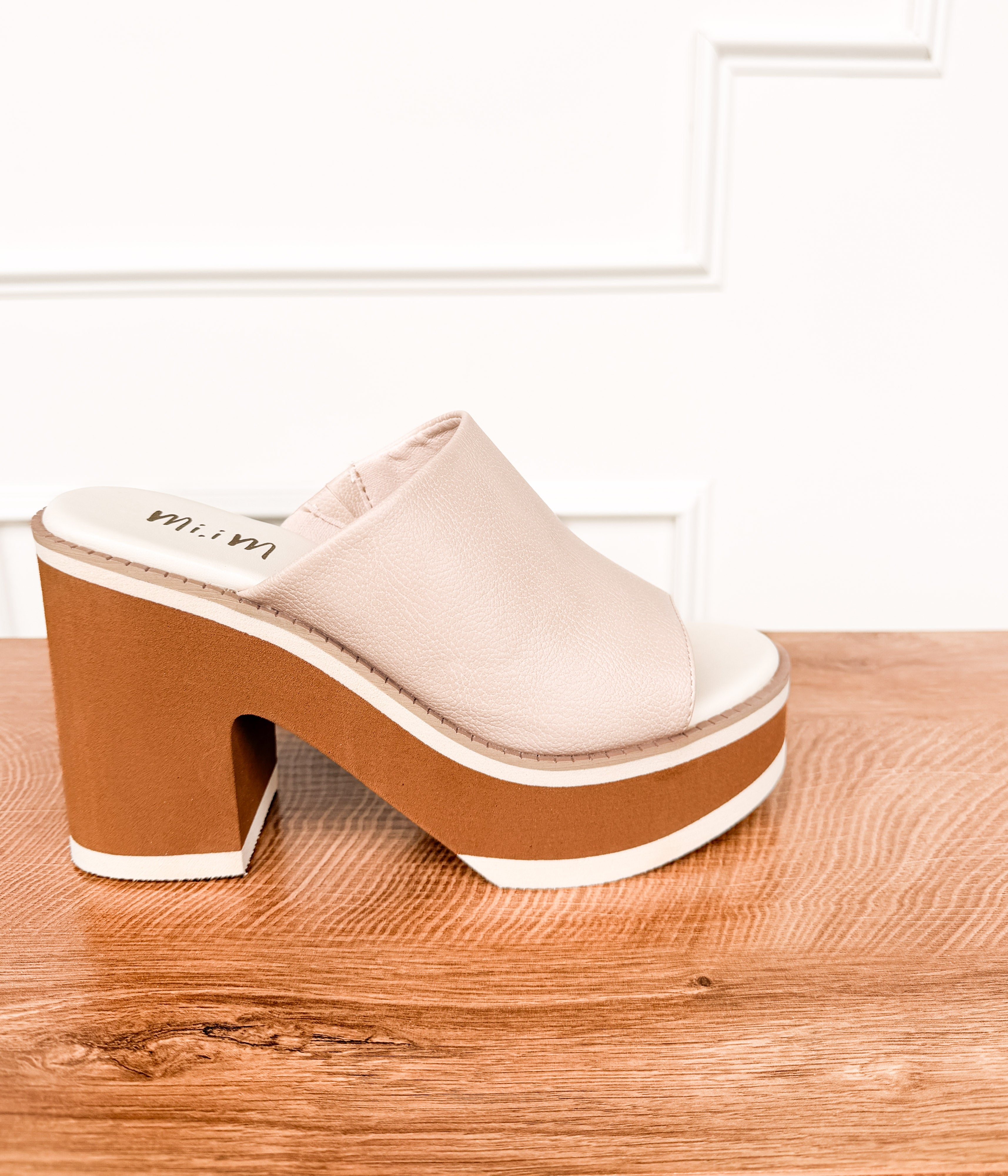 Jemma Platform Sandal in Nude - Rural Haze