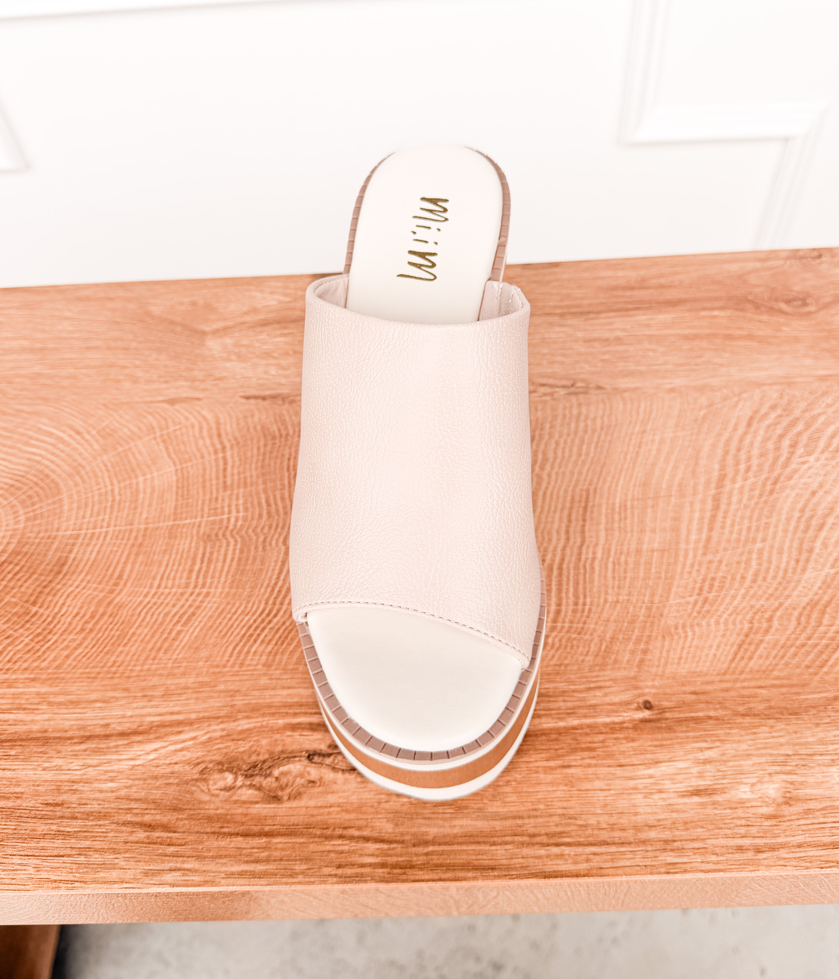 Jemma Platform Sandal in Nude - Rural Haze