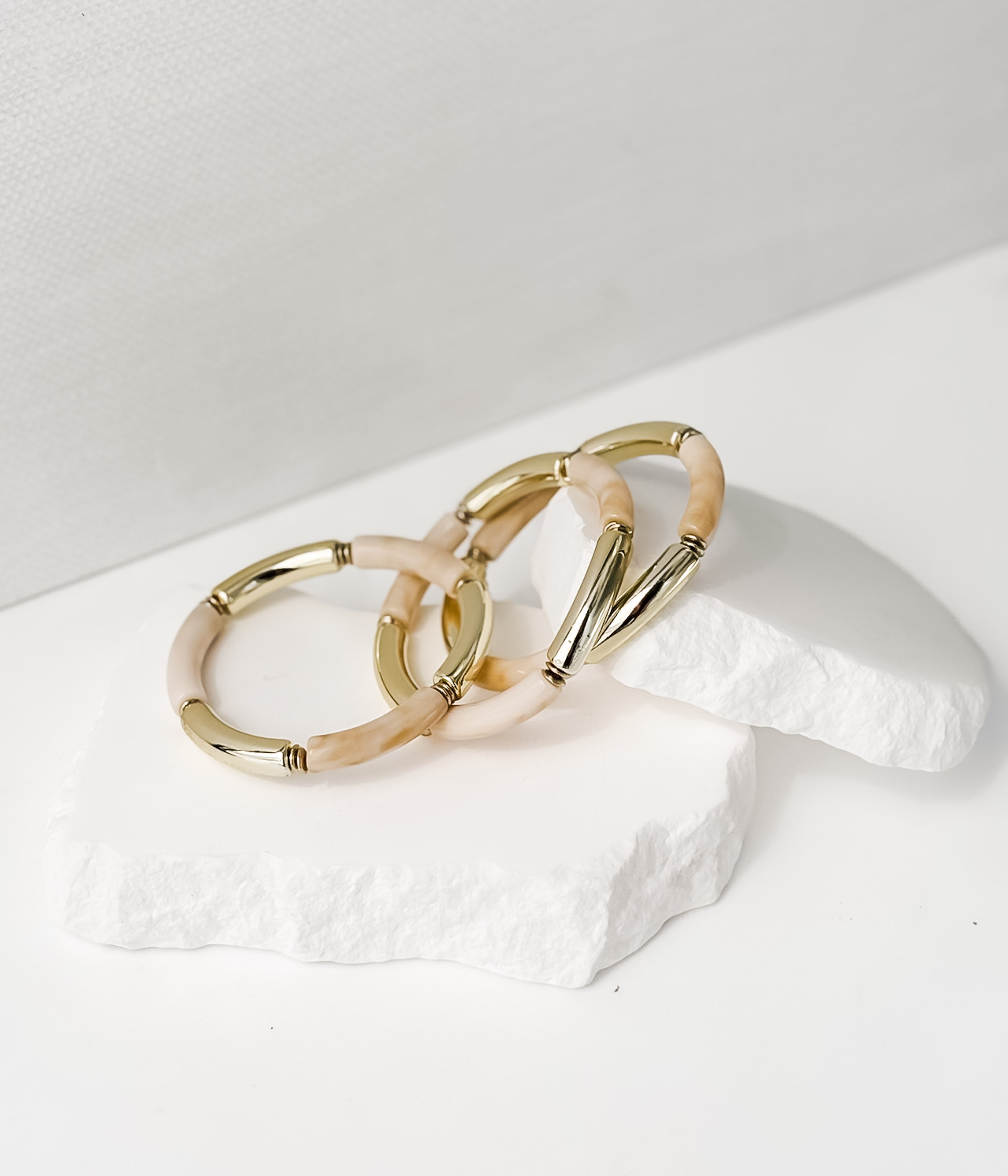 Neutral and Gold Bracelets