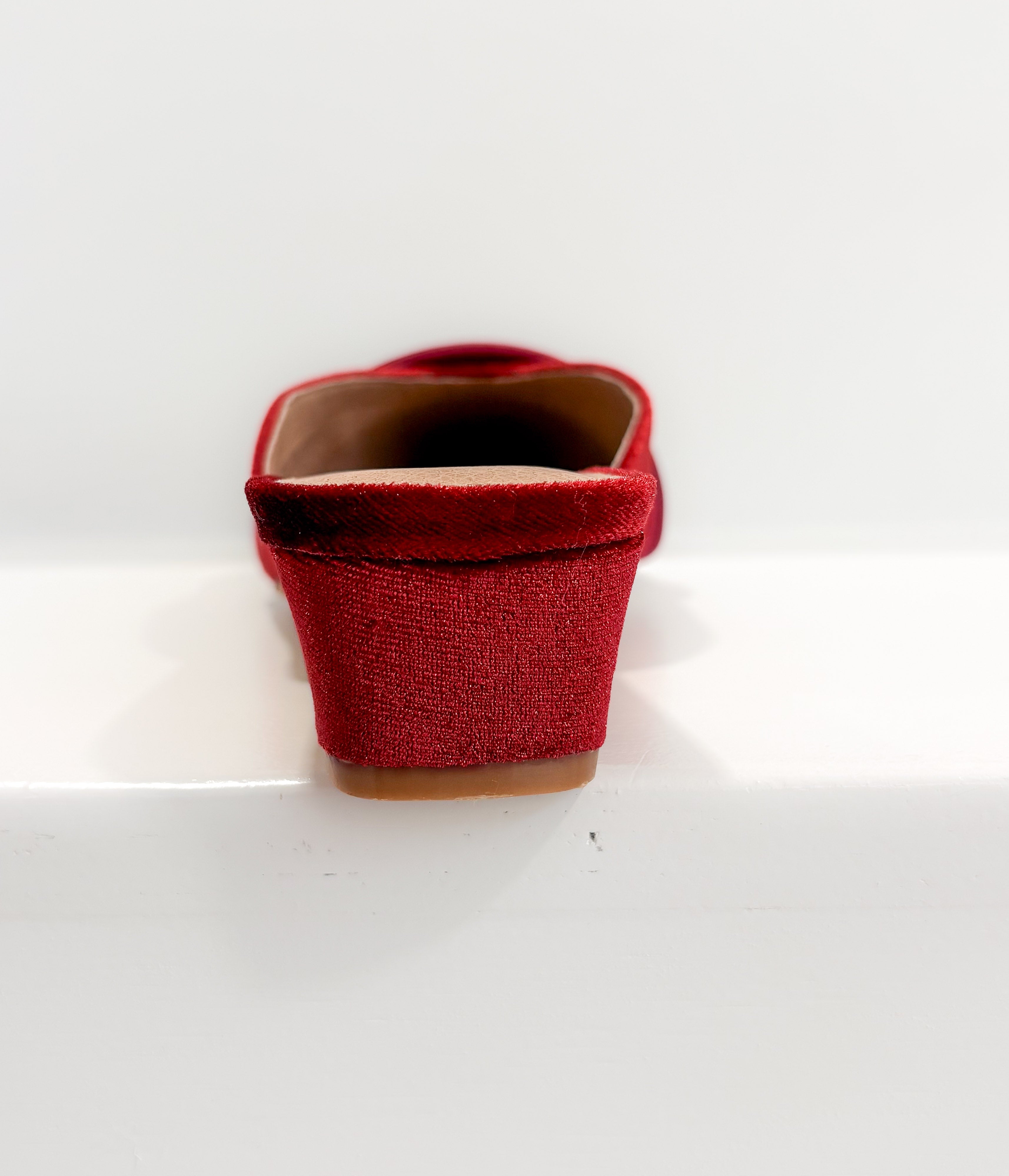 Kellan Heeled Mule in Red