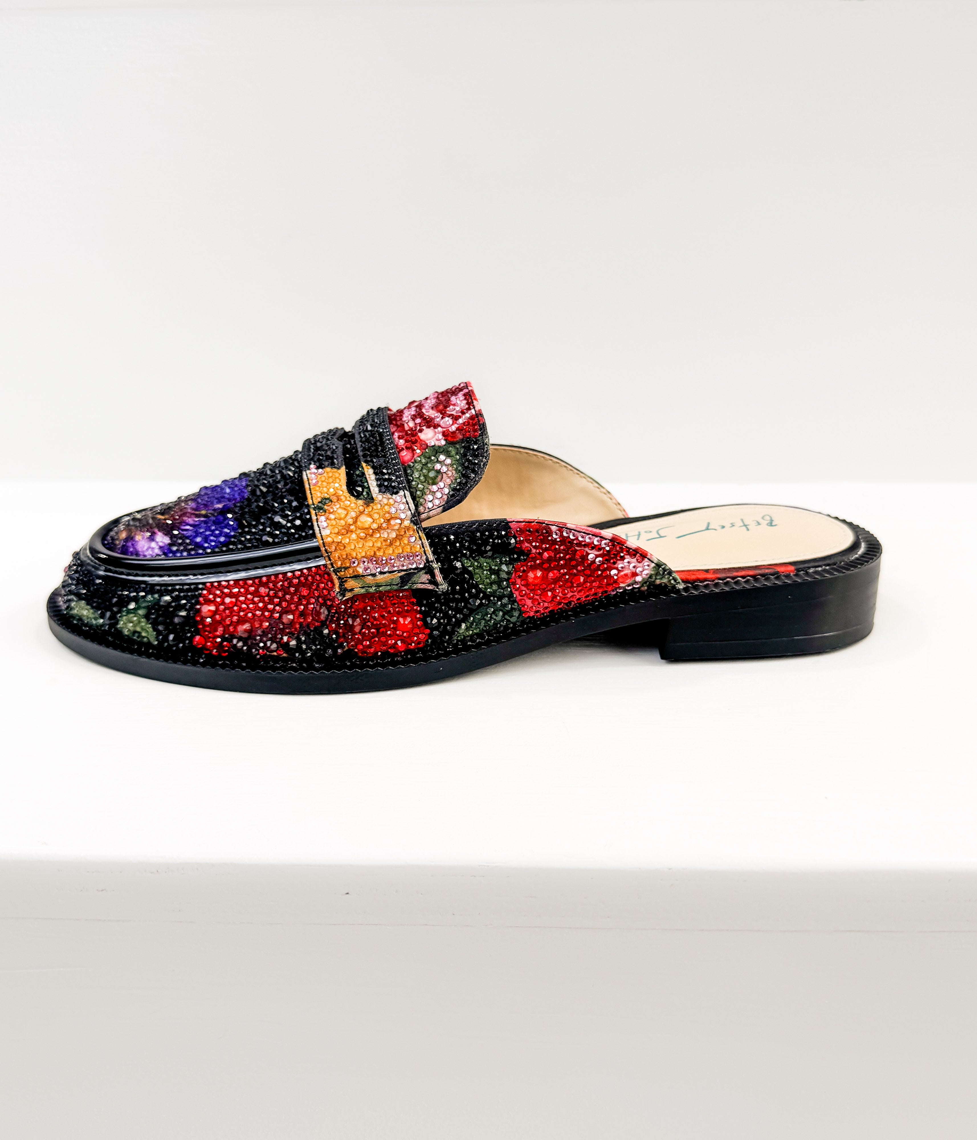 Liona Rhinestone Floral Loafer