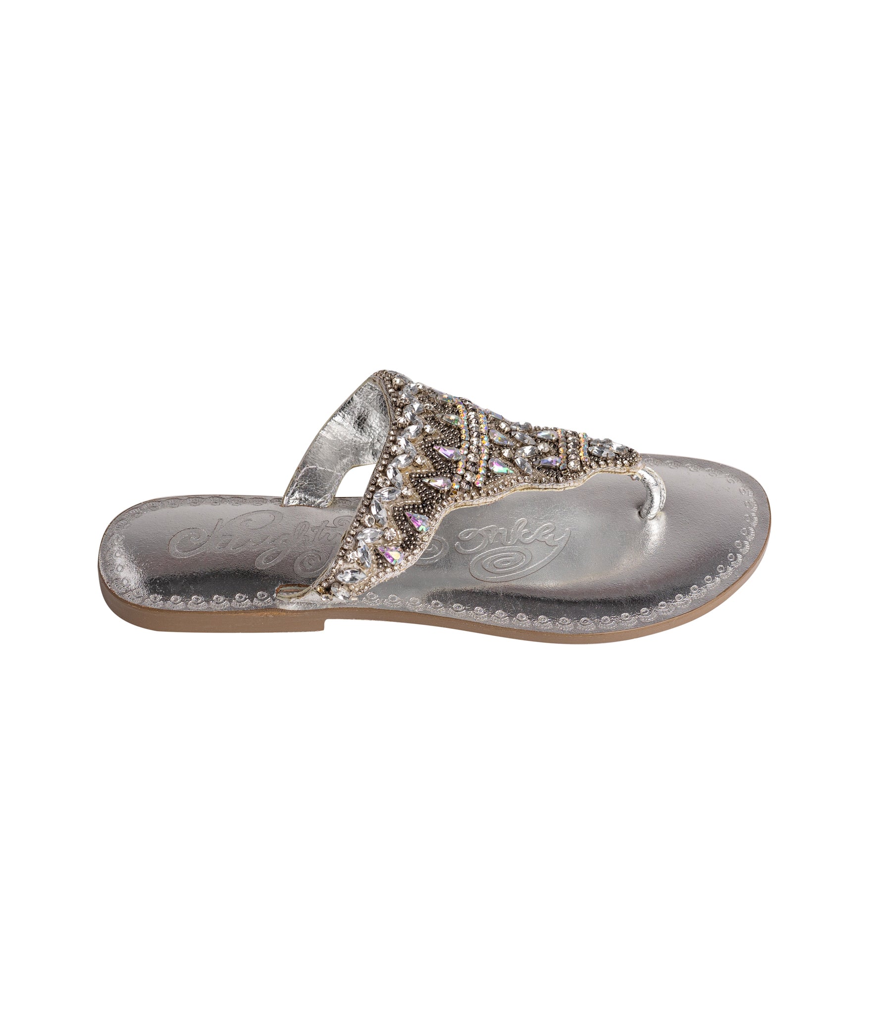 Loving U Sandals in Silver - Rural Haze