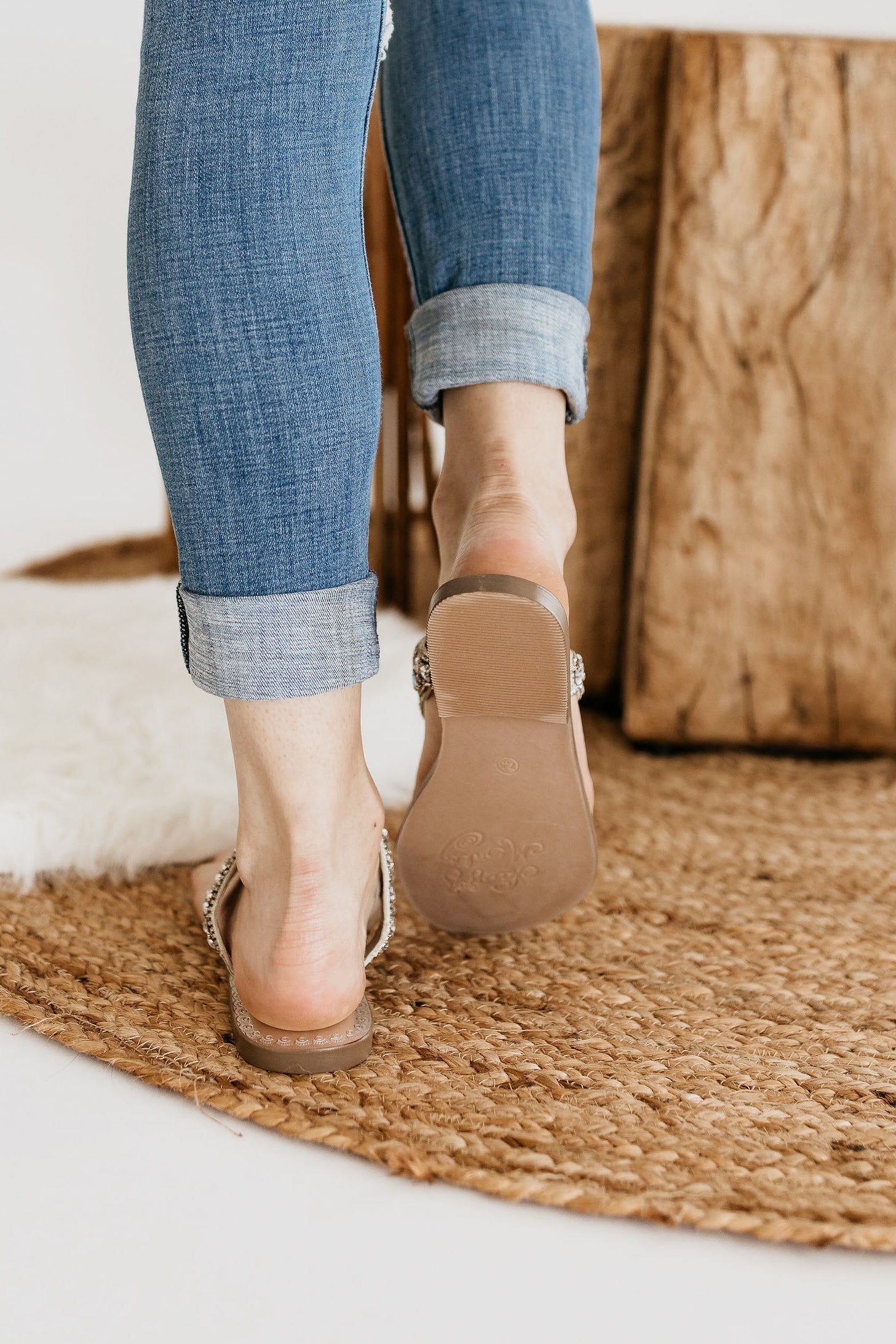 Loving U Sandals in Silver - Rural Haze