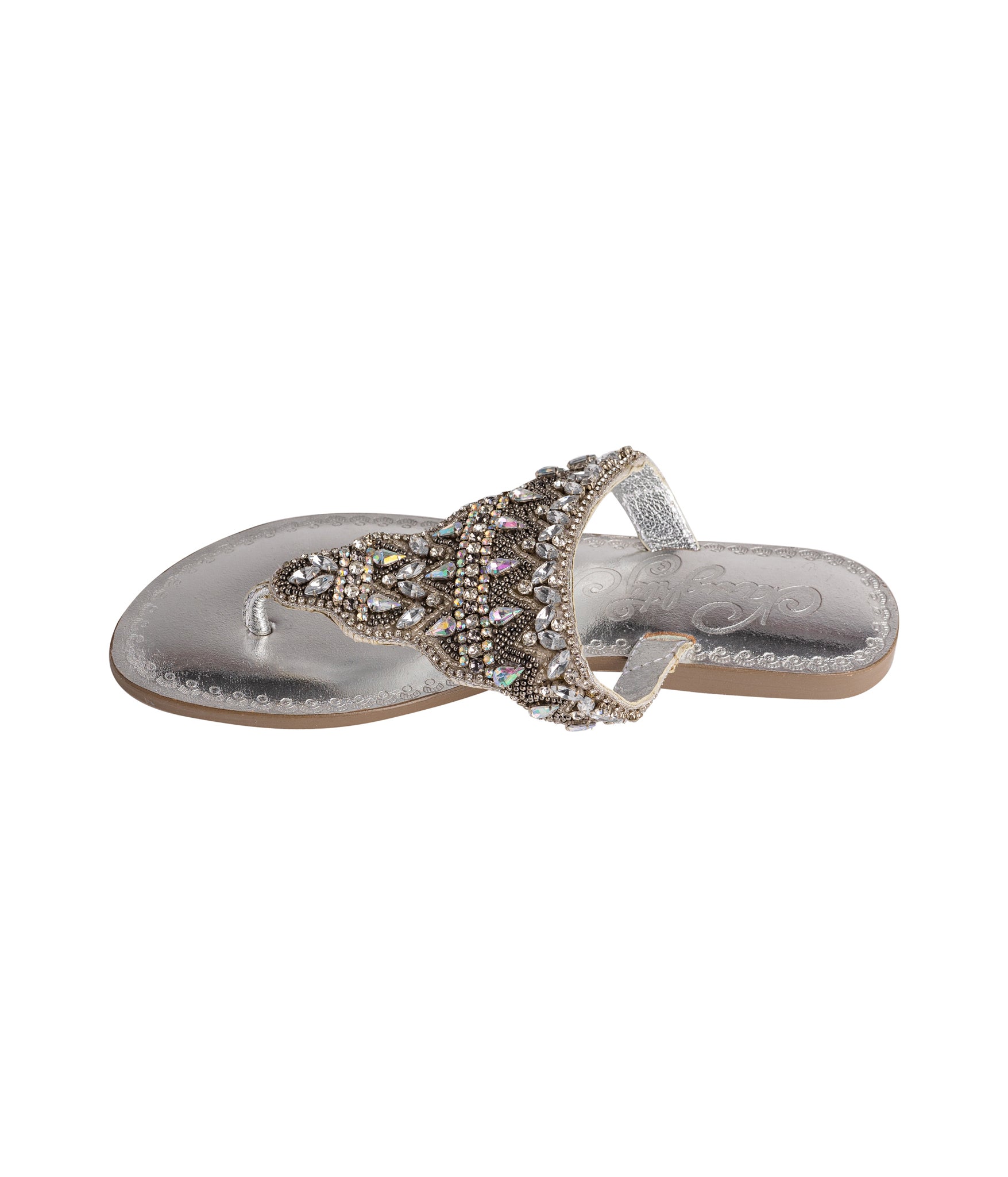 Loving U Sandals in Silver - Rural Haze