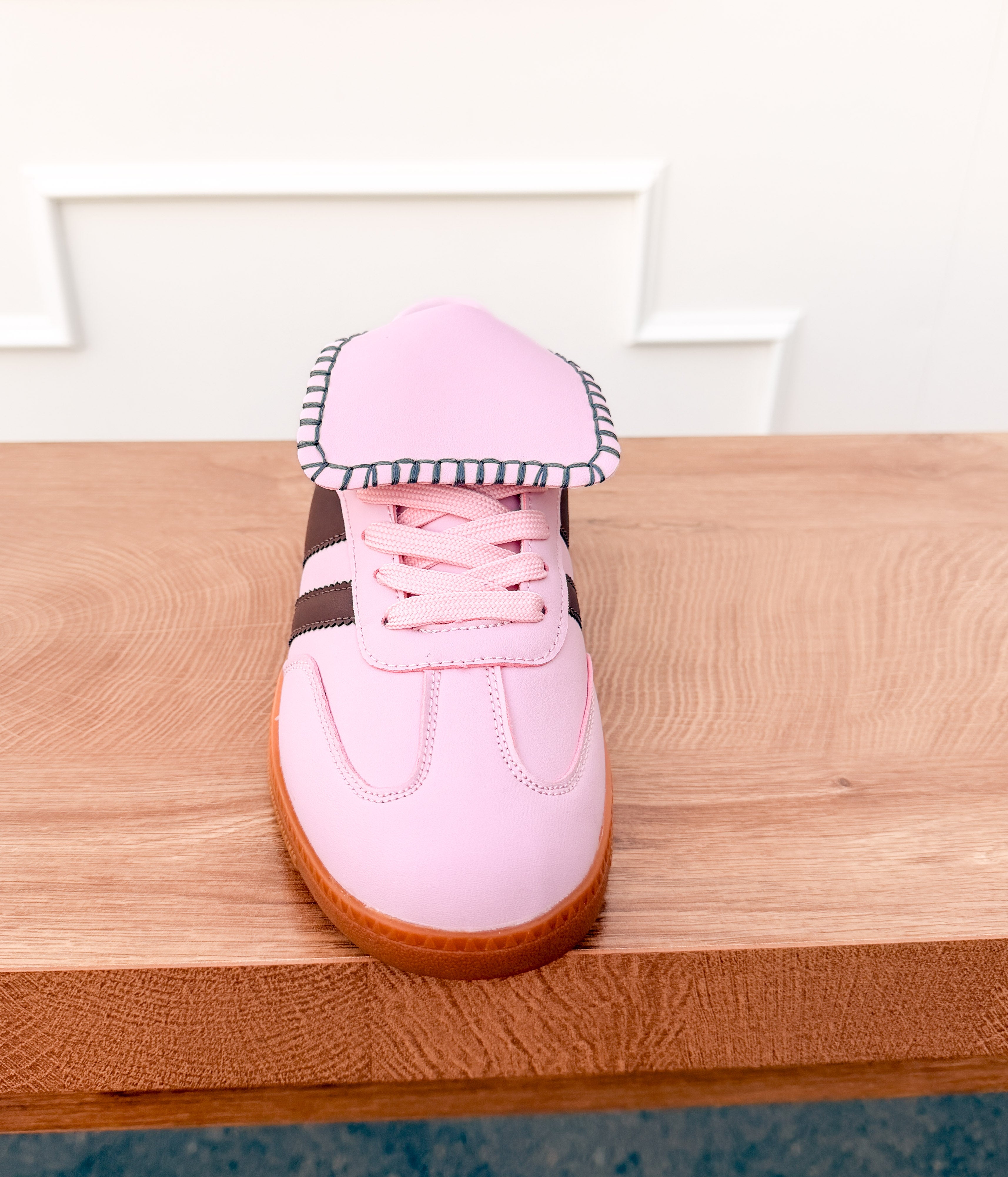 Luella Stitched Sneaker in Pink