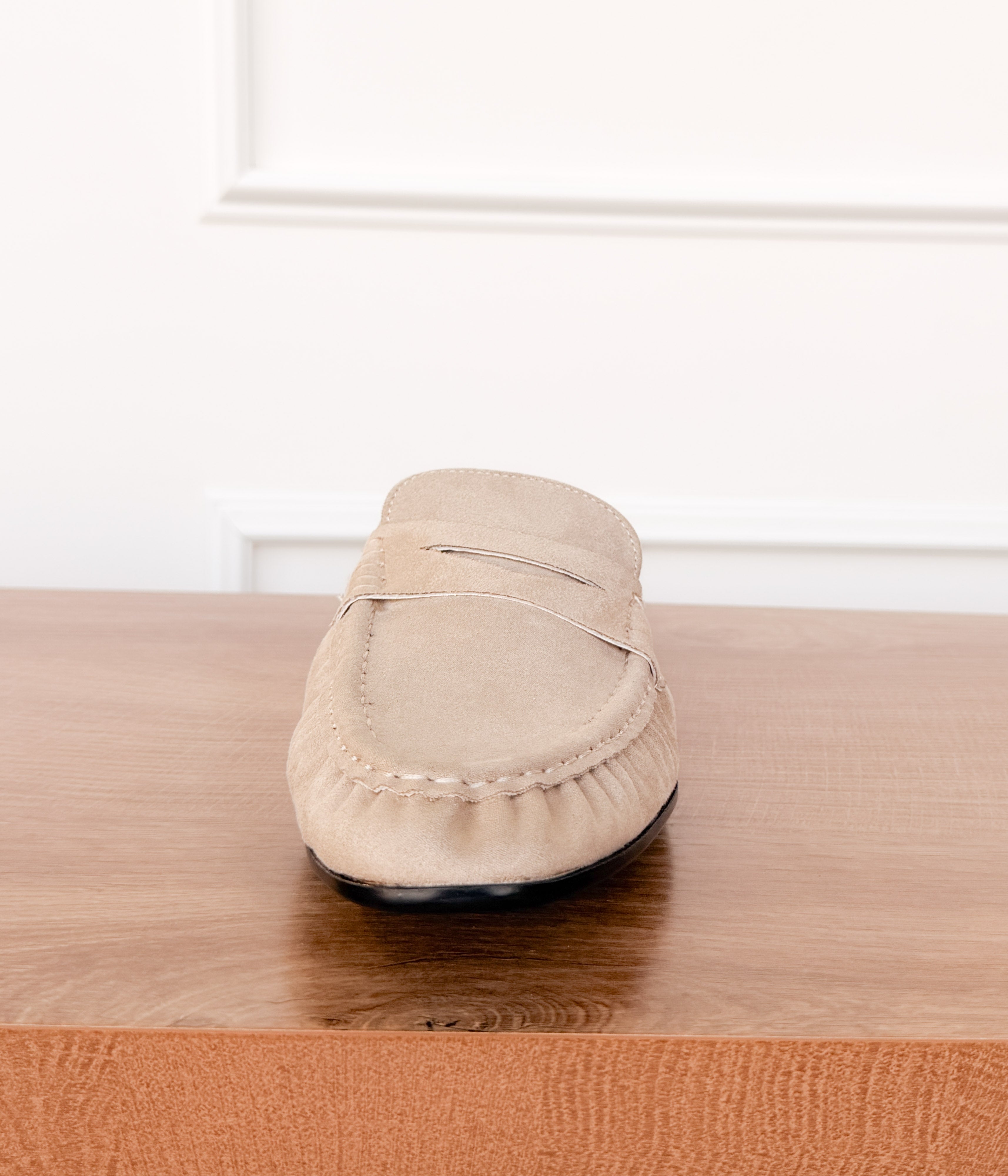 Margot Slide Loafer in Cream