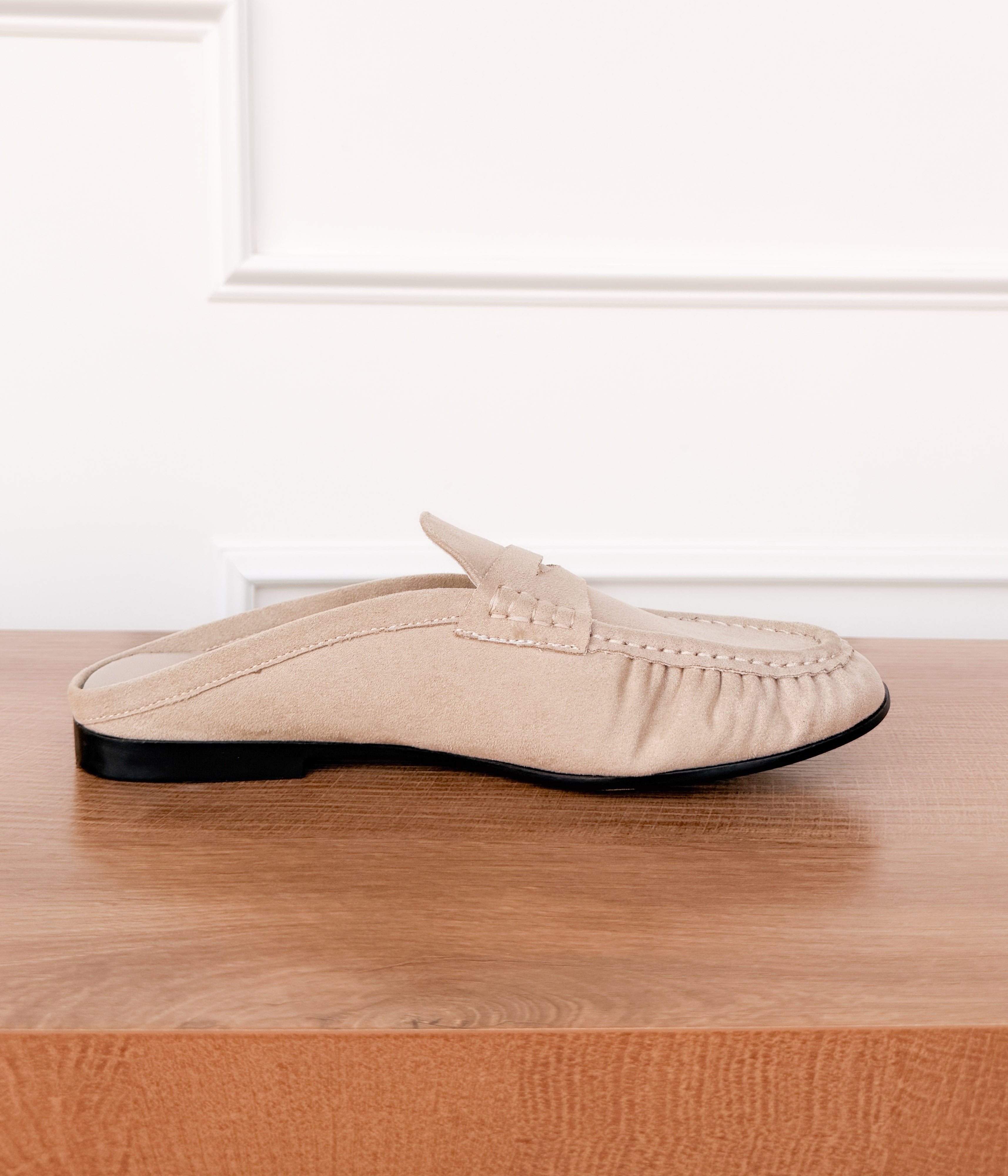 Margot Slide Loafer in Cream