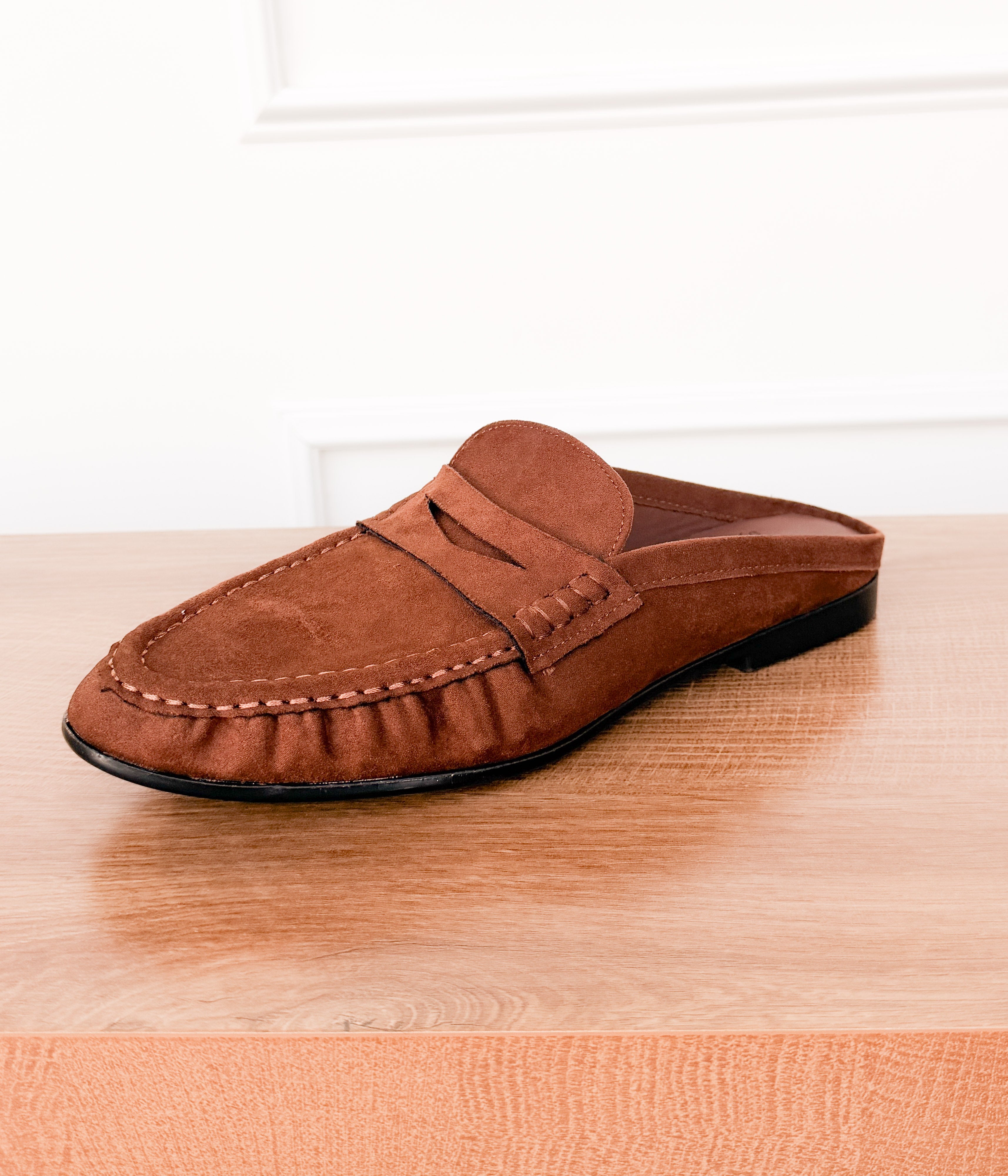 Margot Slide Loafer in Chocolate