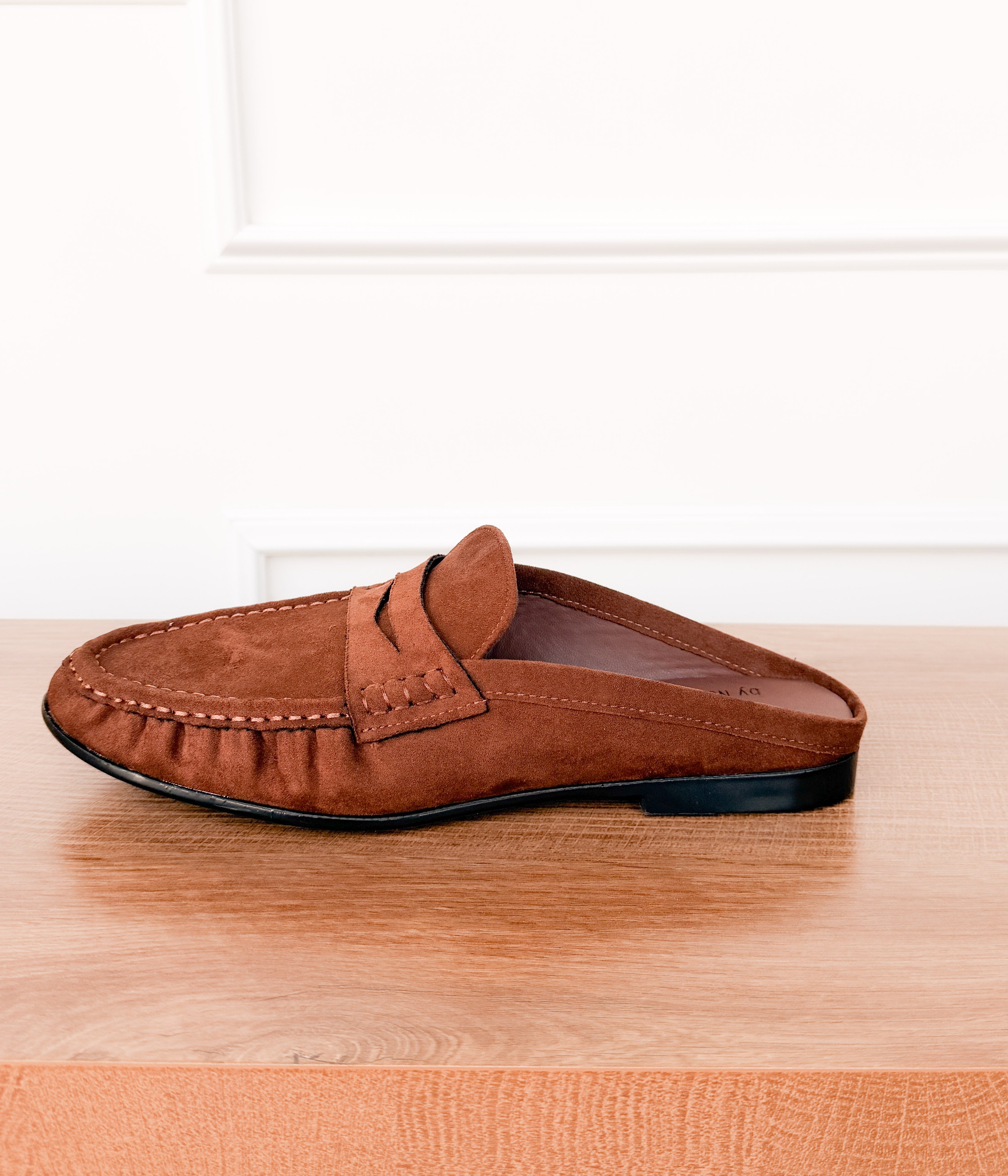 Margot Slide Loafer in Chocolate