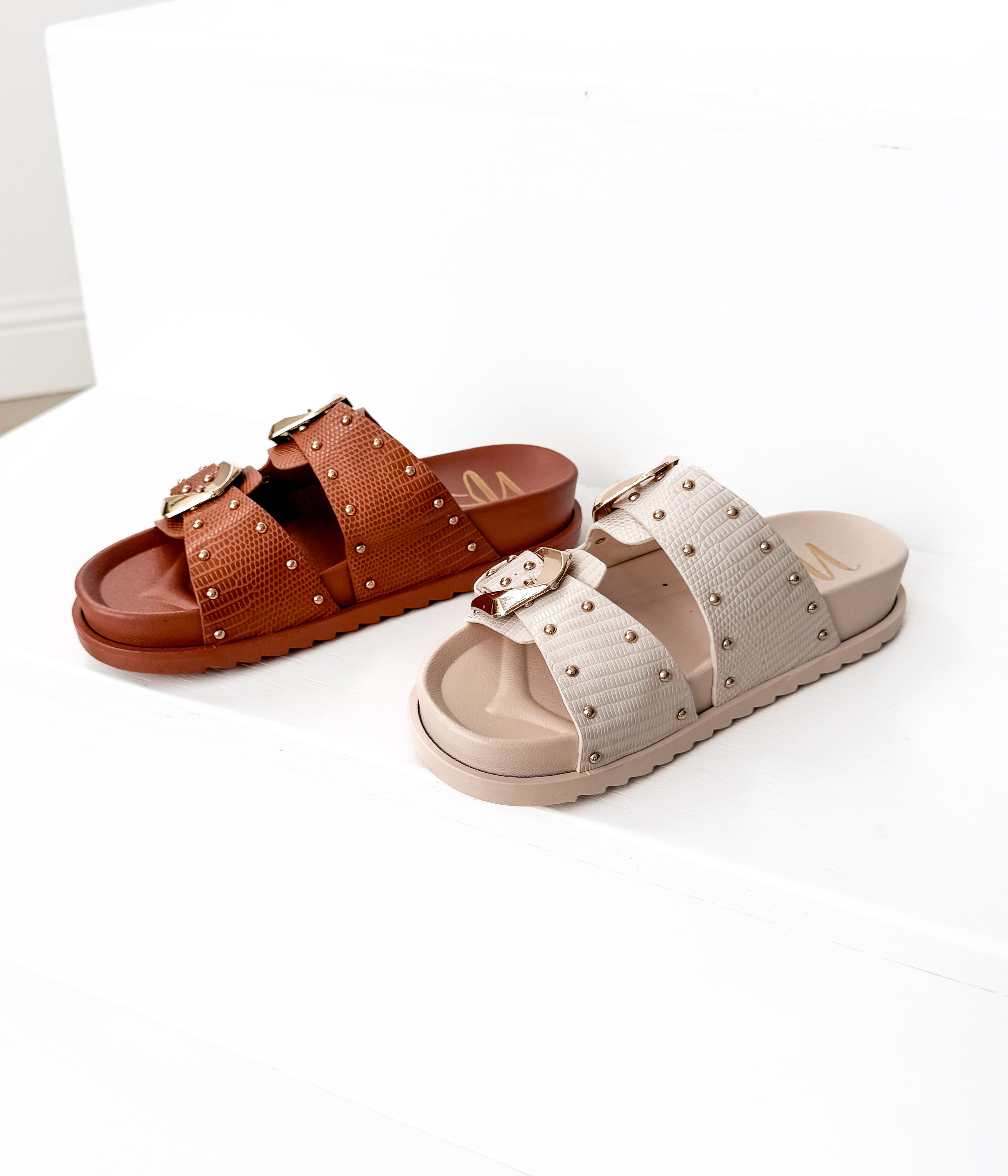 Marigold Sandal in Cognac - Rural Haze